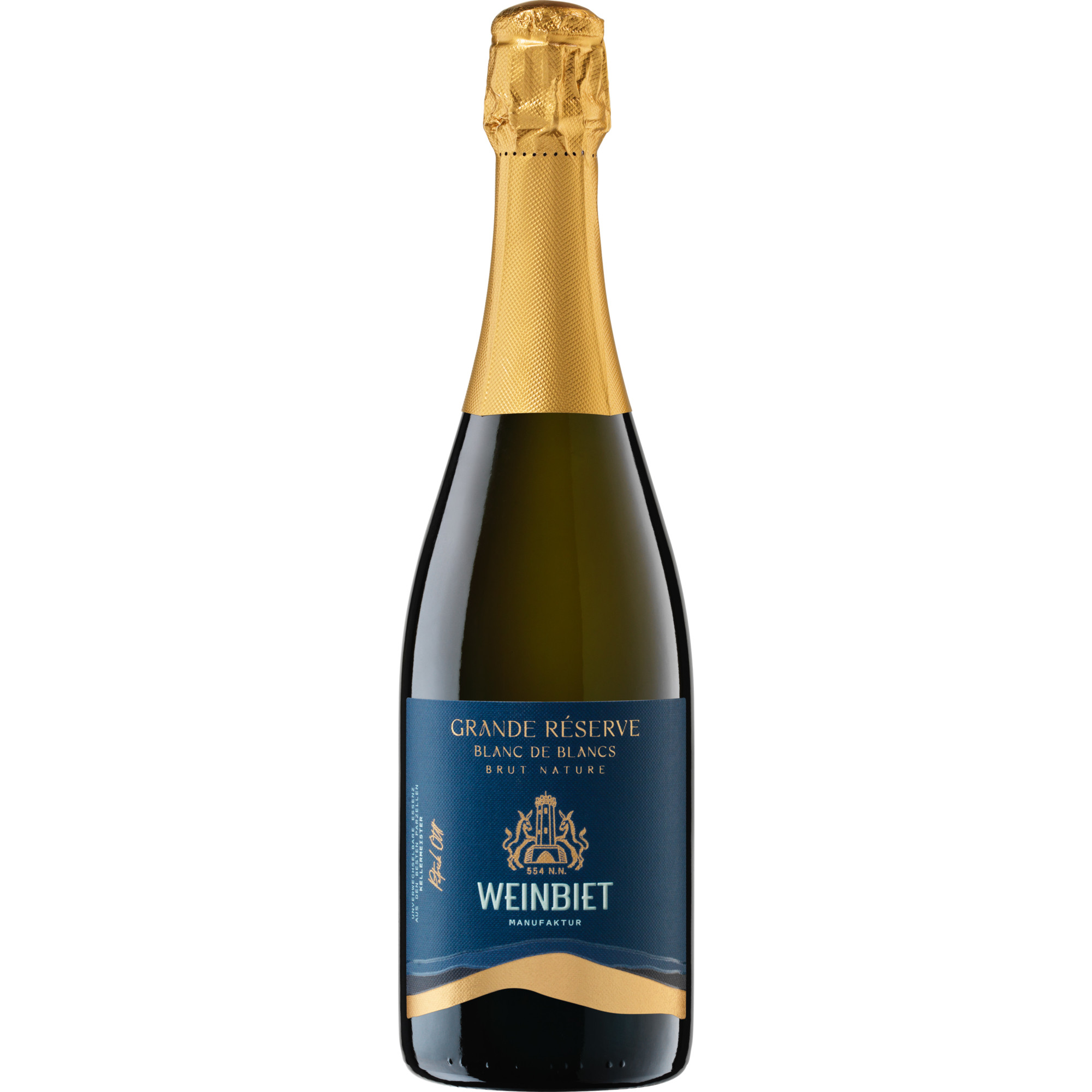 Image of Weinbiet Grande Réserve Blanc de Blancs, Brut Nature, Pfalz, Pfalz, 2020, Schaumwein