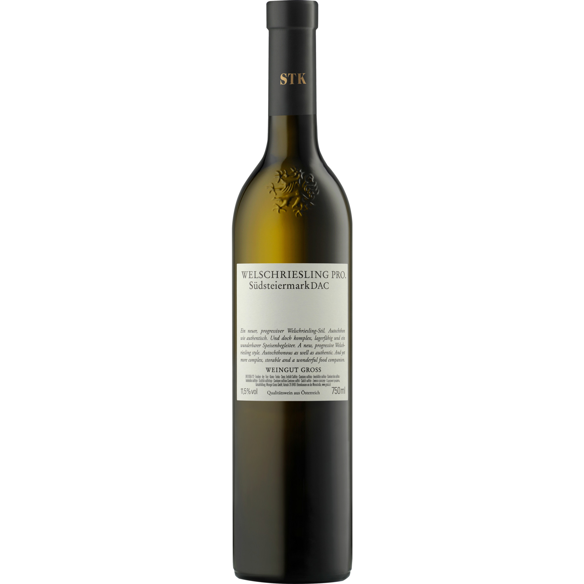 Weingut Gross Pro Welschriesling, Trocken, Südsteiermark DAC, Steiermark, 2020, Weißwein