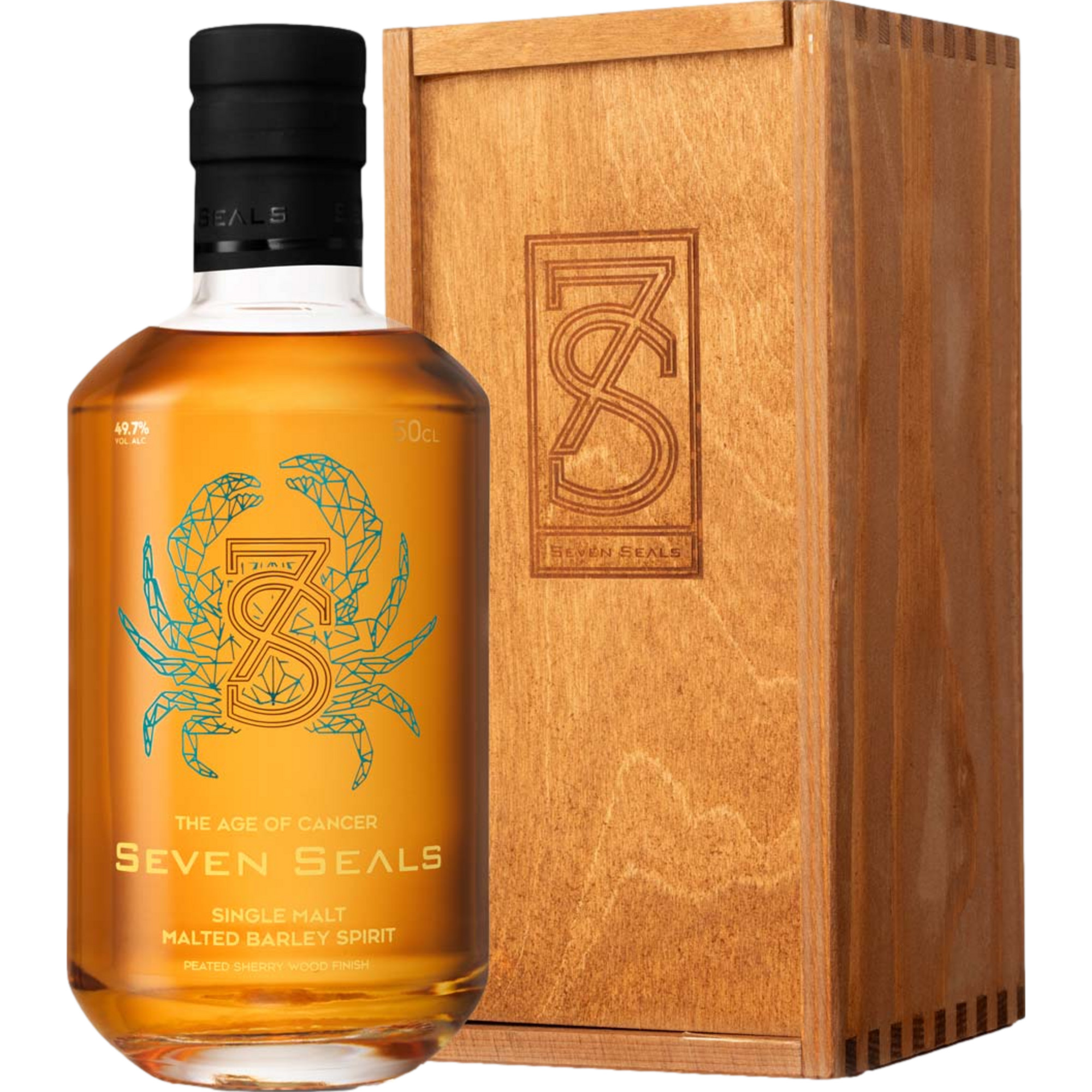 Image of Seven Seals The Age of Cancer Single Malt, Schweiz, 0,5 L 49,7 % Vol., Spirituosen