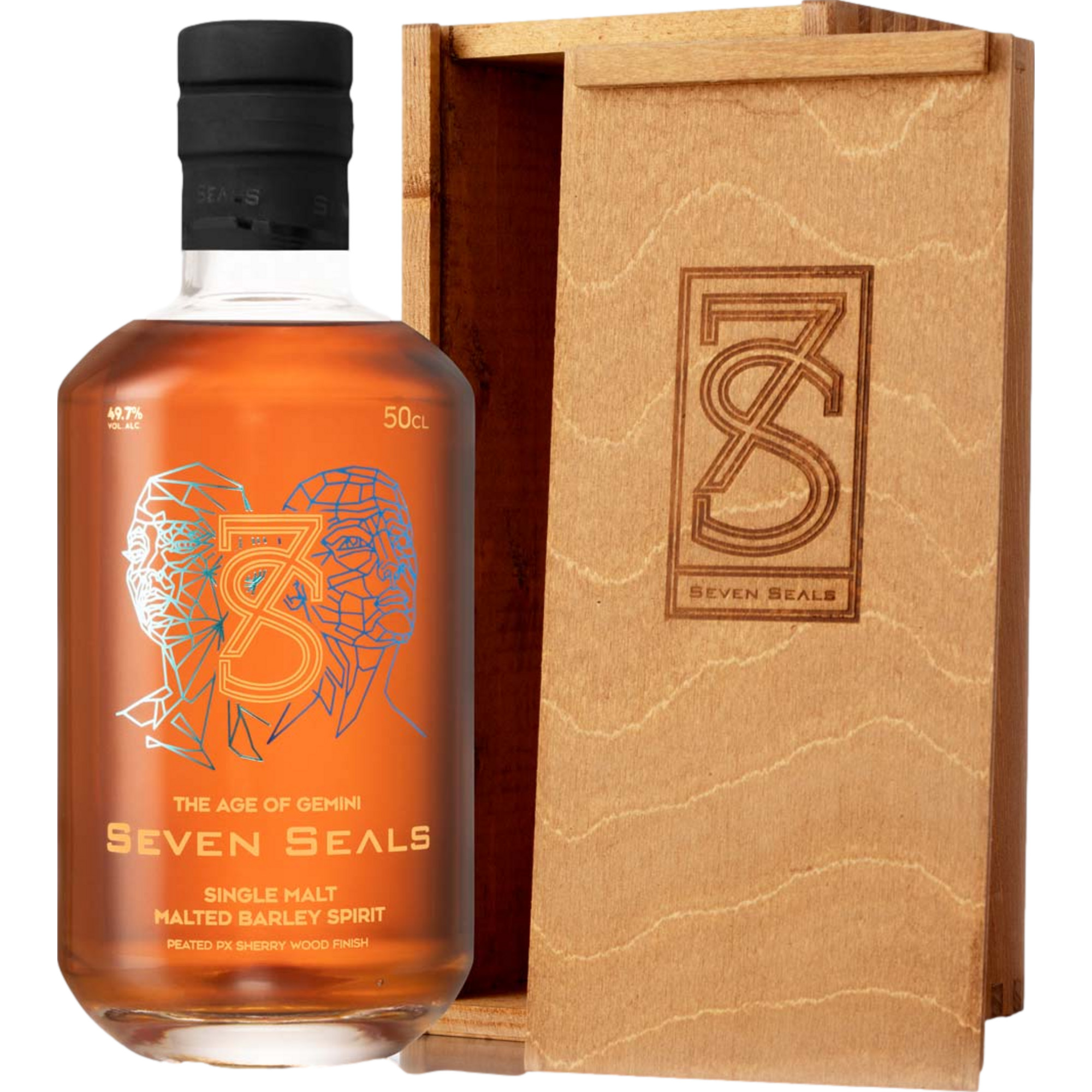 Image of Seven Seals The Age of Gemini Single Malt, Schweiz, 0,5 L, 49,7 % Vol., Spirituosen
