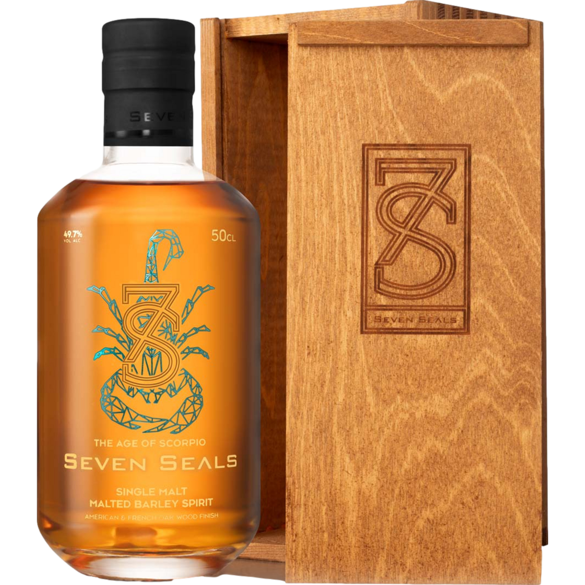 Seven Seals The Age Of Scorpio Single Malt, Schweiz, 0,5 L, 49,7 % Vol., Spirituosen - Spirituosen