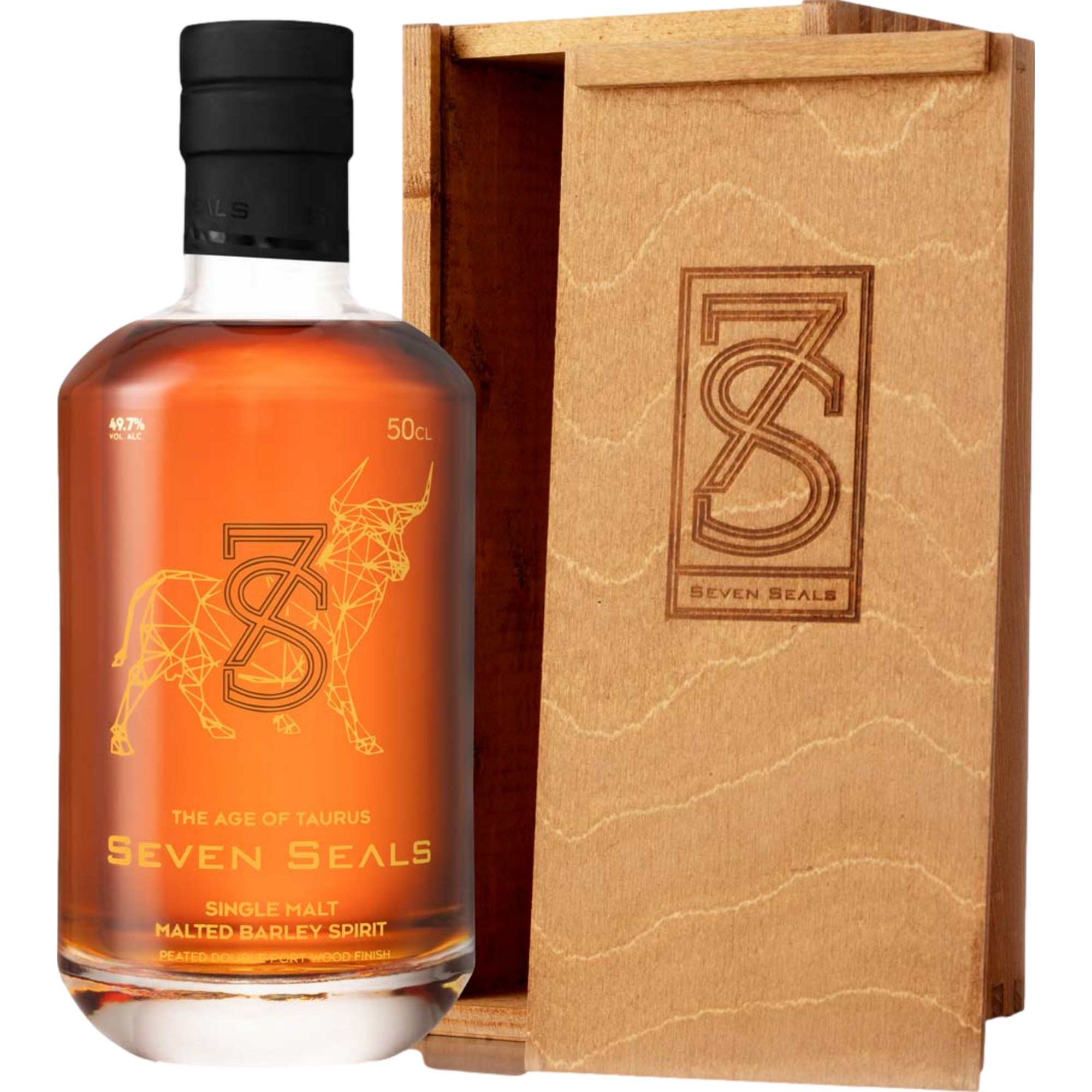 Image of Seven Seals The Age of Taurus Single Malt, Schweiz, 0,5 L, 49,7 % Vol., Spirituosen
