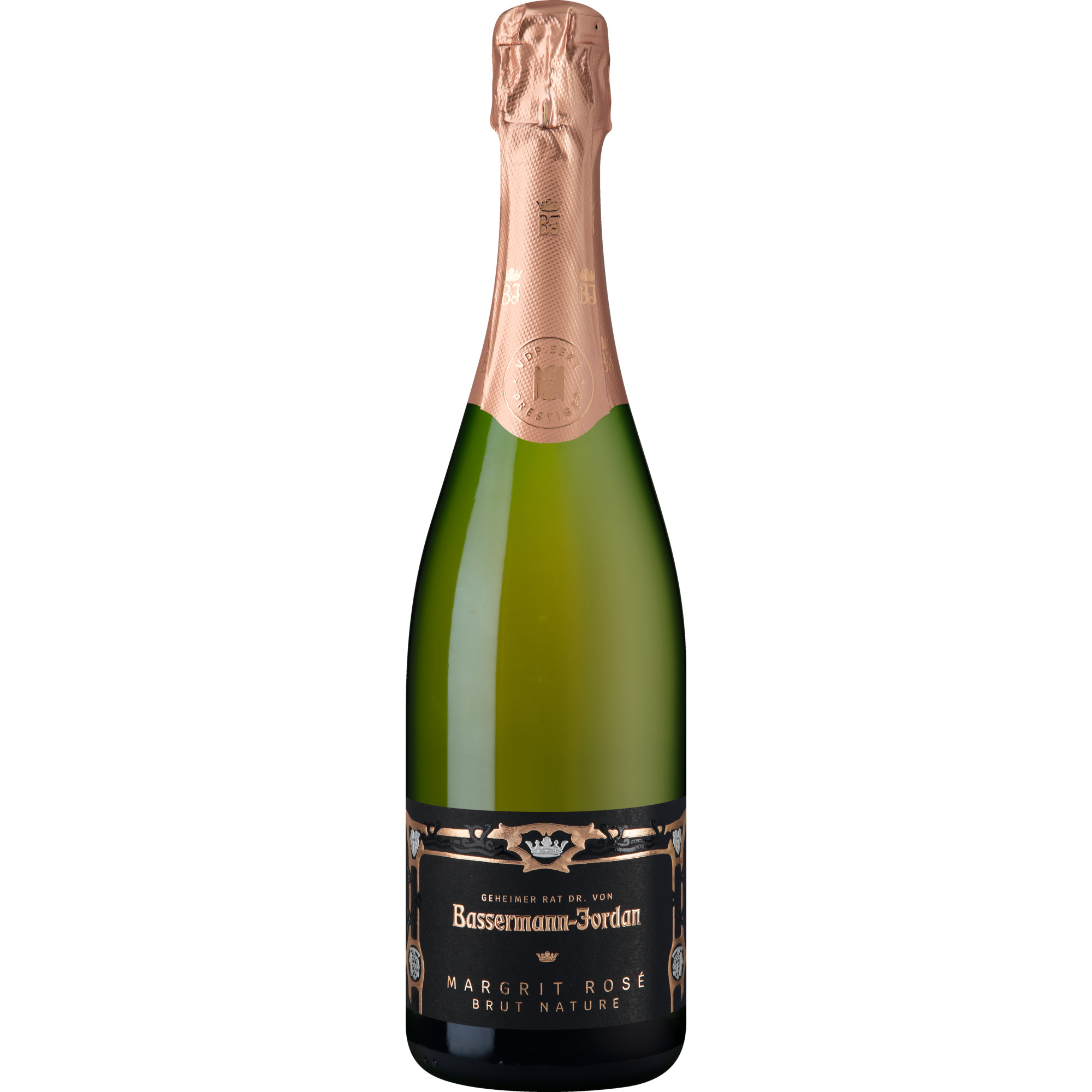 Image of Margrit Rosé Sekt, Brut Nature, Deutscher Sekt, Pfalz, 2018, Schaumwein