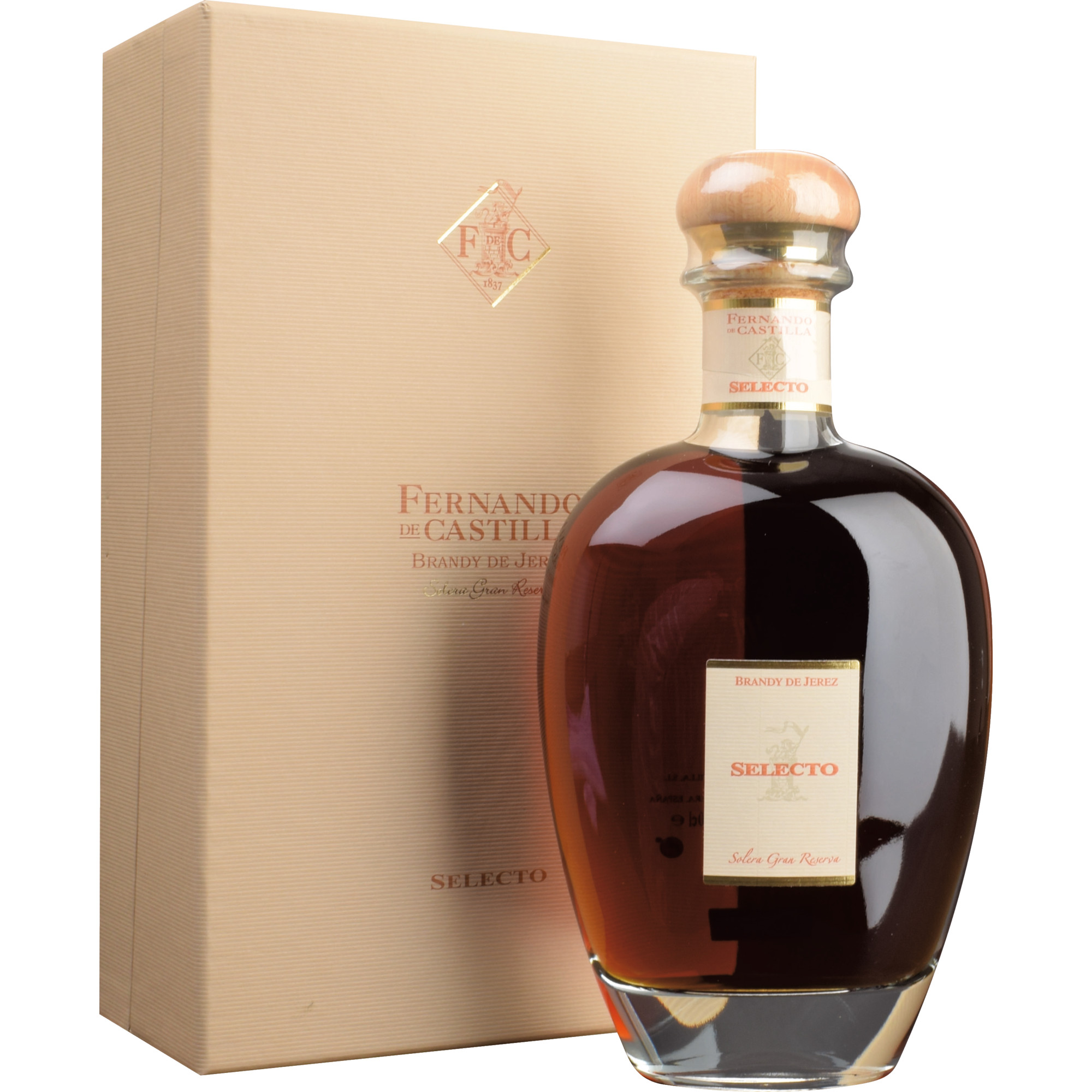 Fernando De Castilla Solera Gran Reserva, Brandy de Jerez Gran Reserva DO, 0,7 L, 38% Vol., Andalusien, Spirituosen