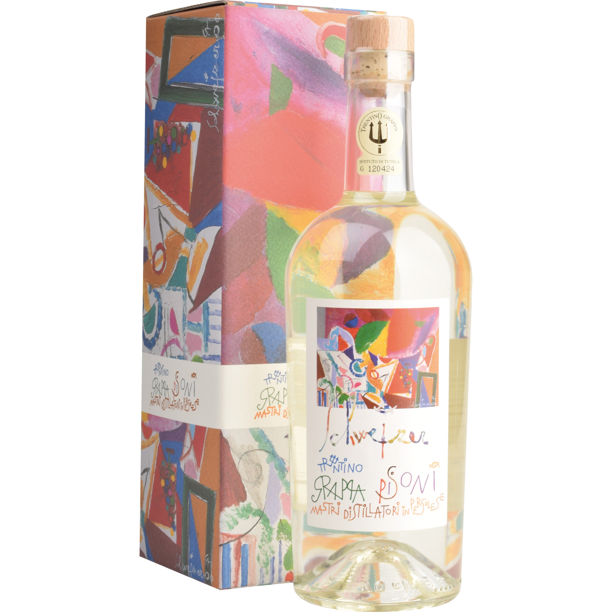 Pisoni Schweizer Trentino Grappa, Italien, 0,7 L, 40% Vol., Trentino, Spirituosen