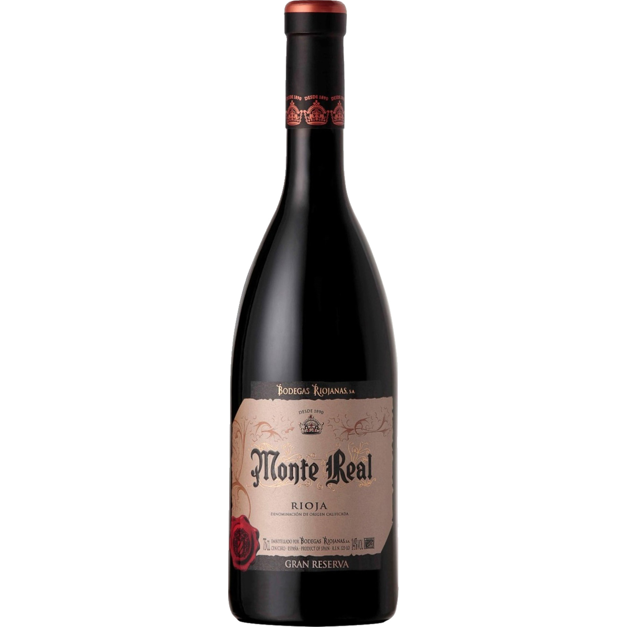 Monte Real Rioja Gran Reserva, Rioja DOCa, Rioja, 2018, Rotwein