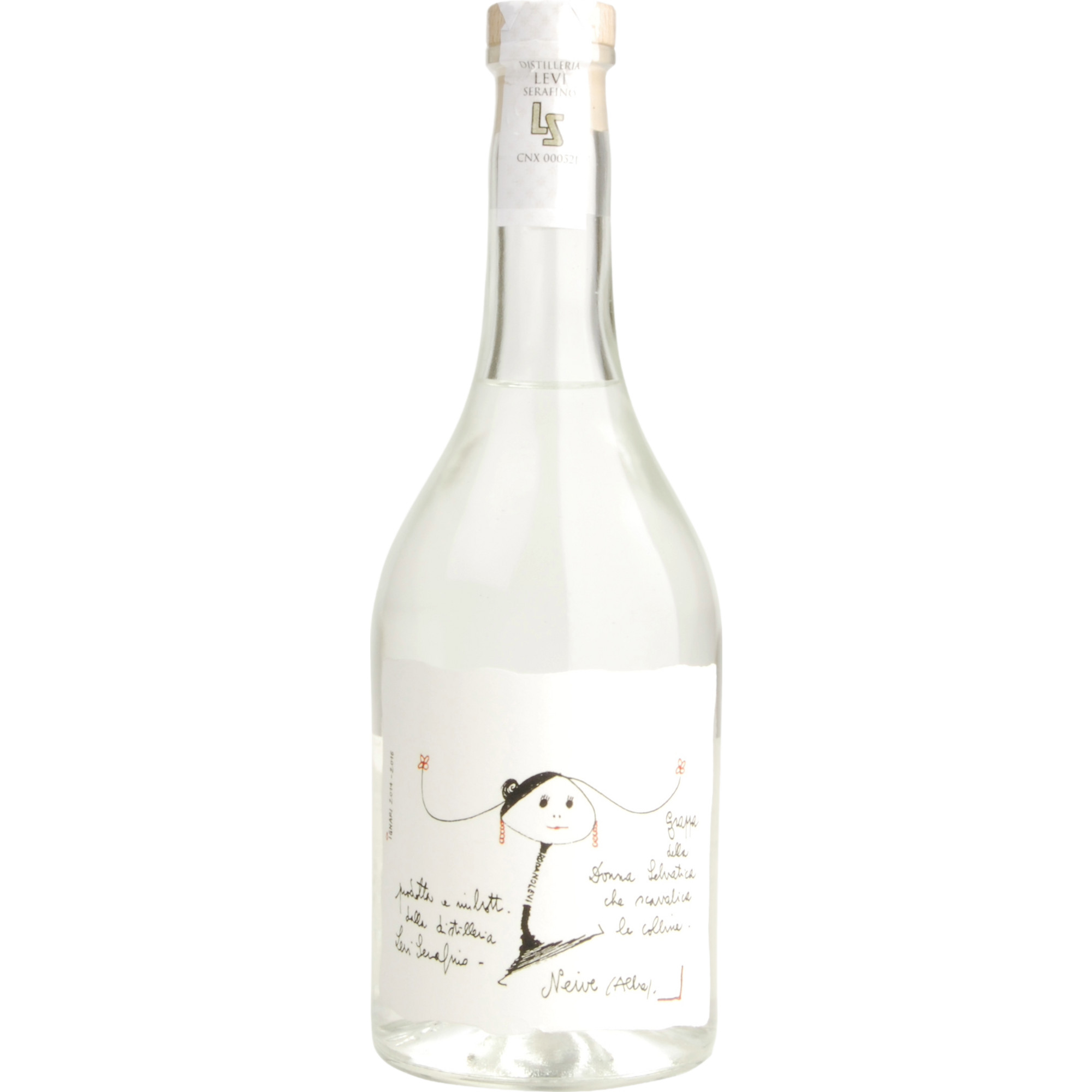 Romano Levi Grappa Bianca della Donna Selvatica, Italien, 0,7 L, 45% Vol., Piemont, Spirituosen