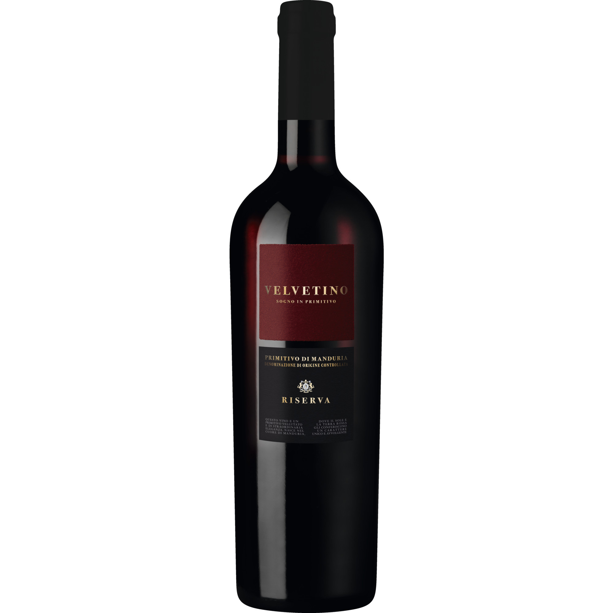 Image of Velvetino Primitivo Riserva, Primitivo di Manduria Riserva DOC, Apulien, 2021, Rotwein