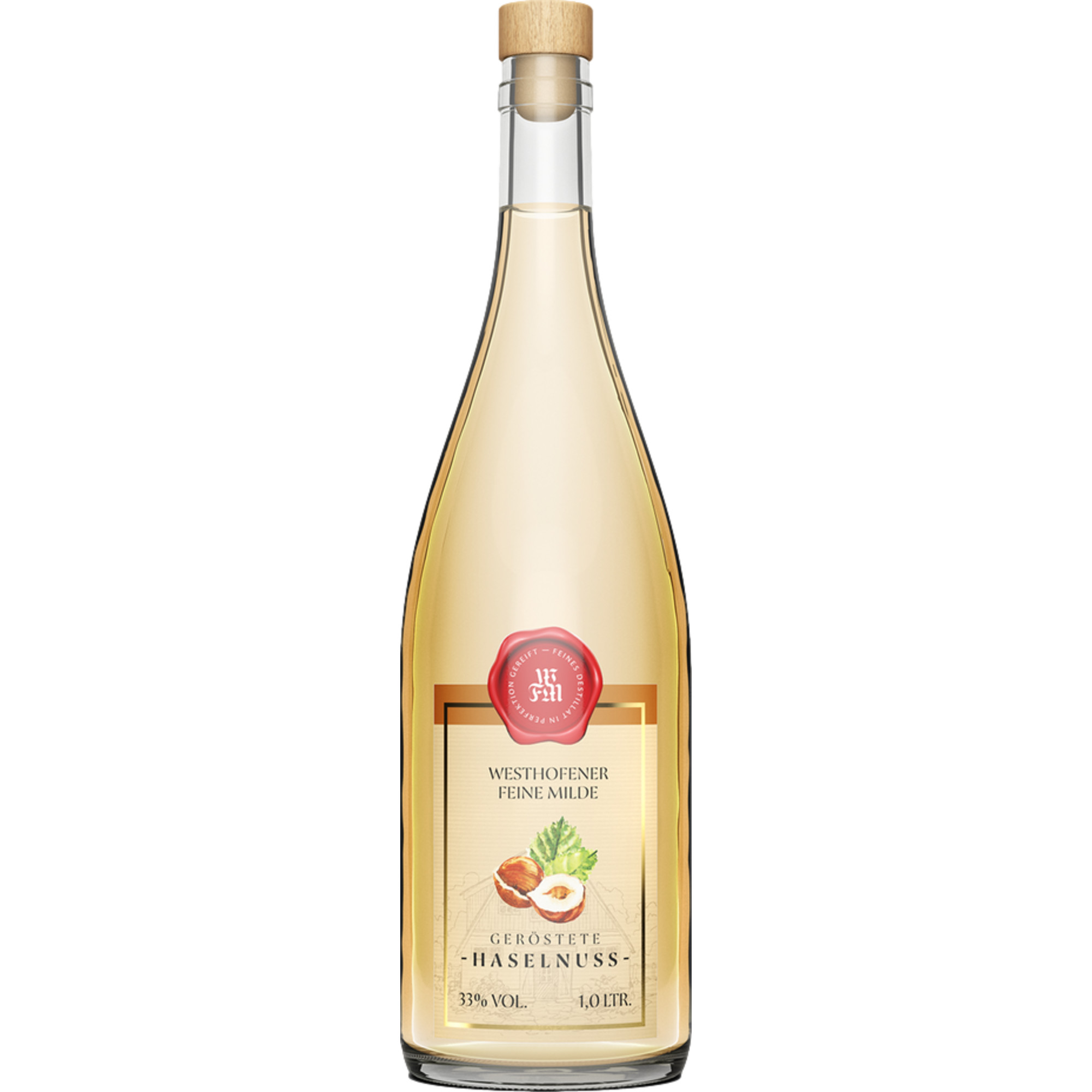 Image of Westhofener Feine Milde Geröstete Haselnuss, Deutschland, 1,0 L, 33% Vol., Spirituosen