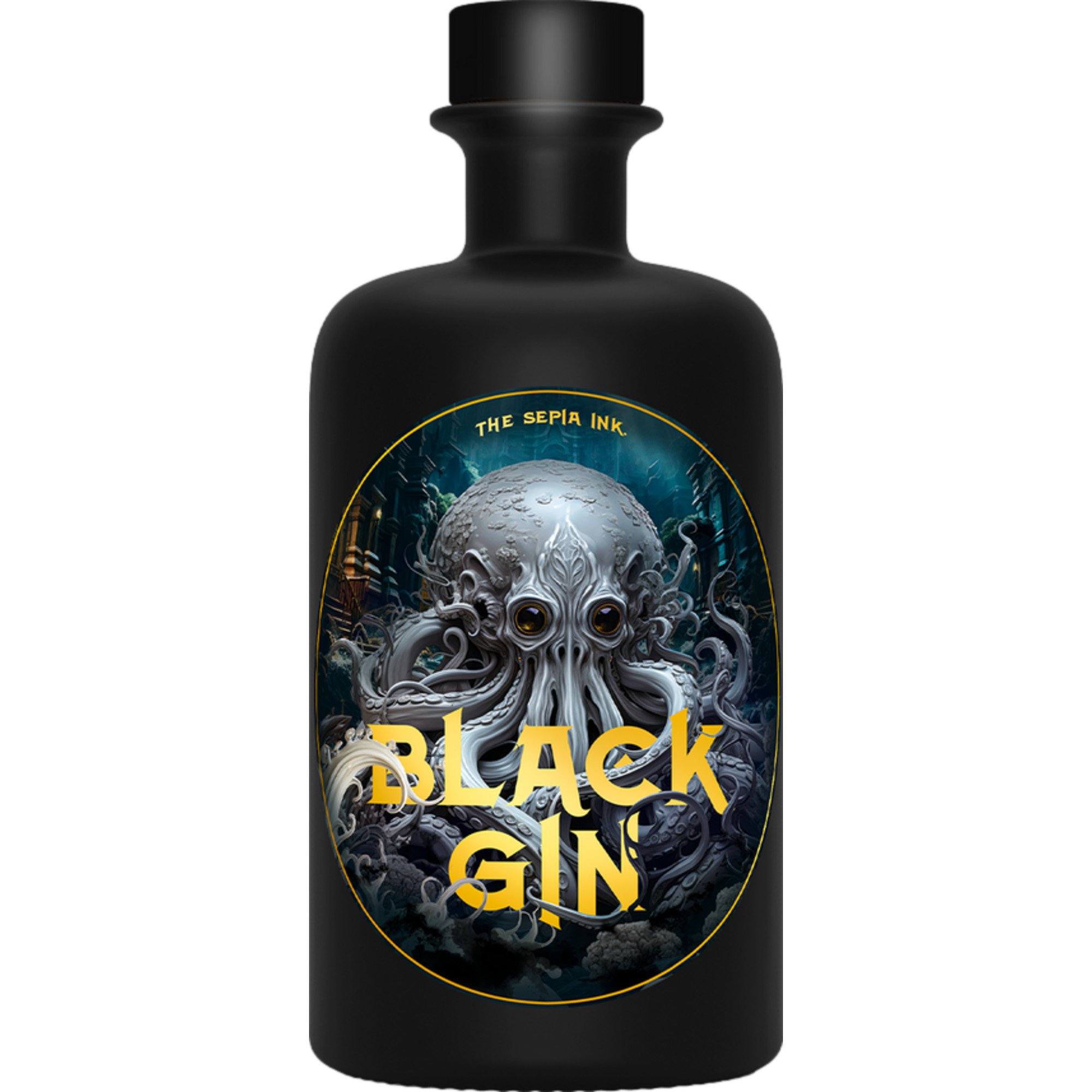 Image of The Sepia Ink Black Gin, Deutschland, 0,5 L, 40 % Vol., Spirituosen