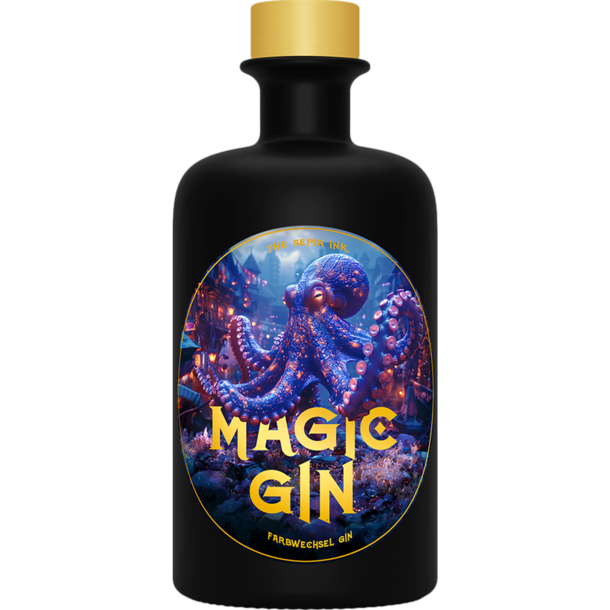Image of The Sepia Ink Magic Gin, Deutschland, 0,5 L, 40 % Vol., Spirituosen