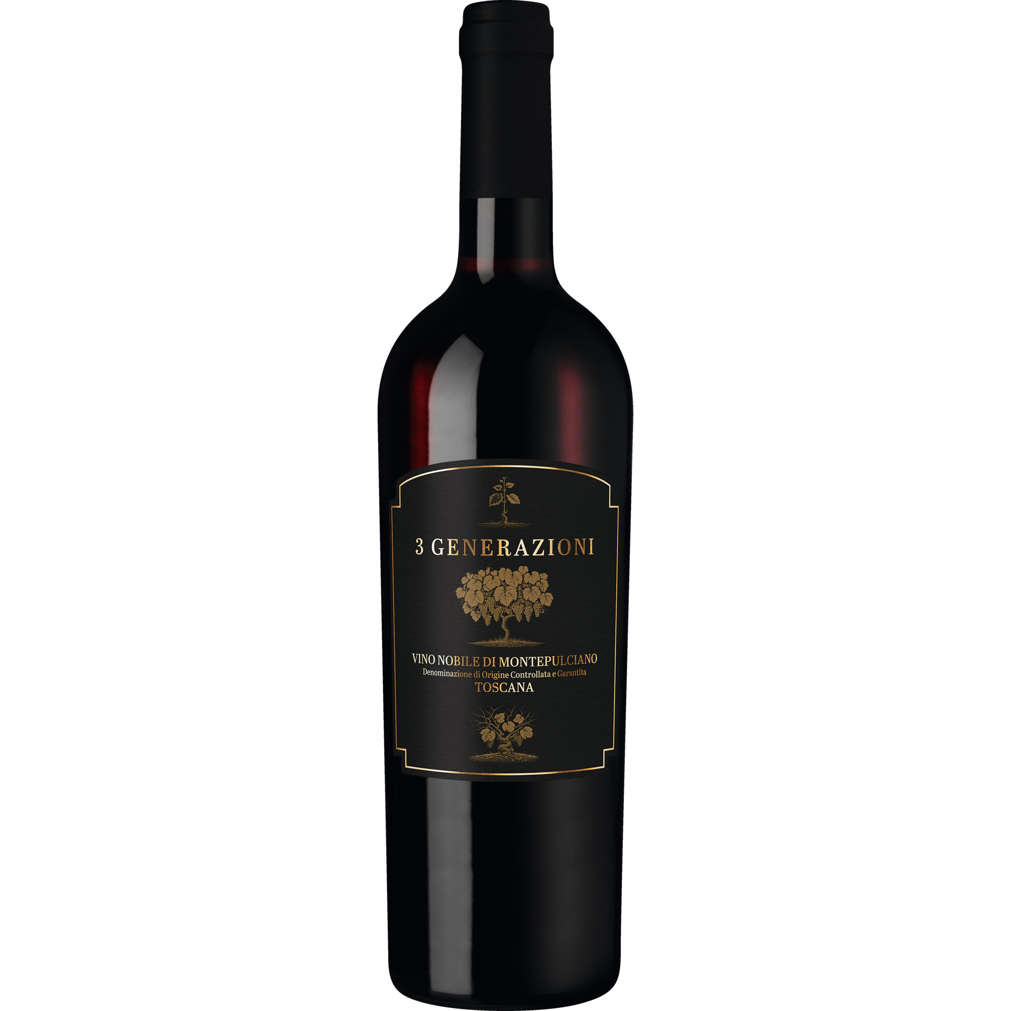 3 Generazioni Vino Nobile, Vino Nobile di Montepulciano DOCG, Toskana, 2019, Rotwein
