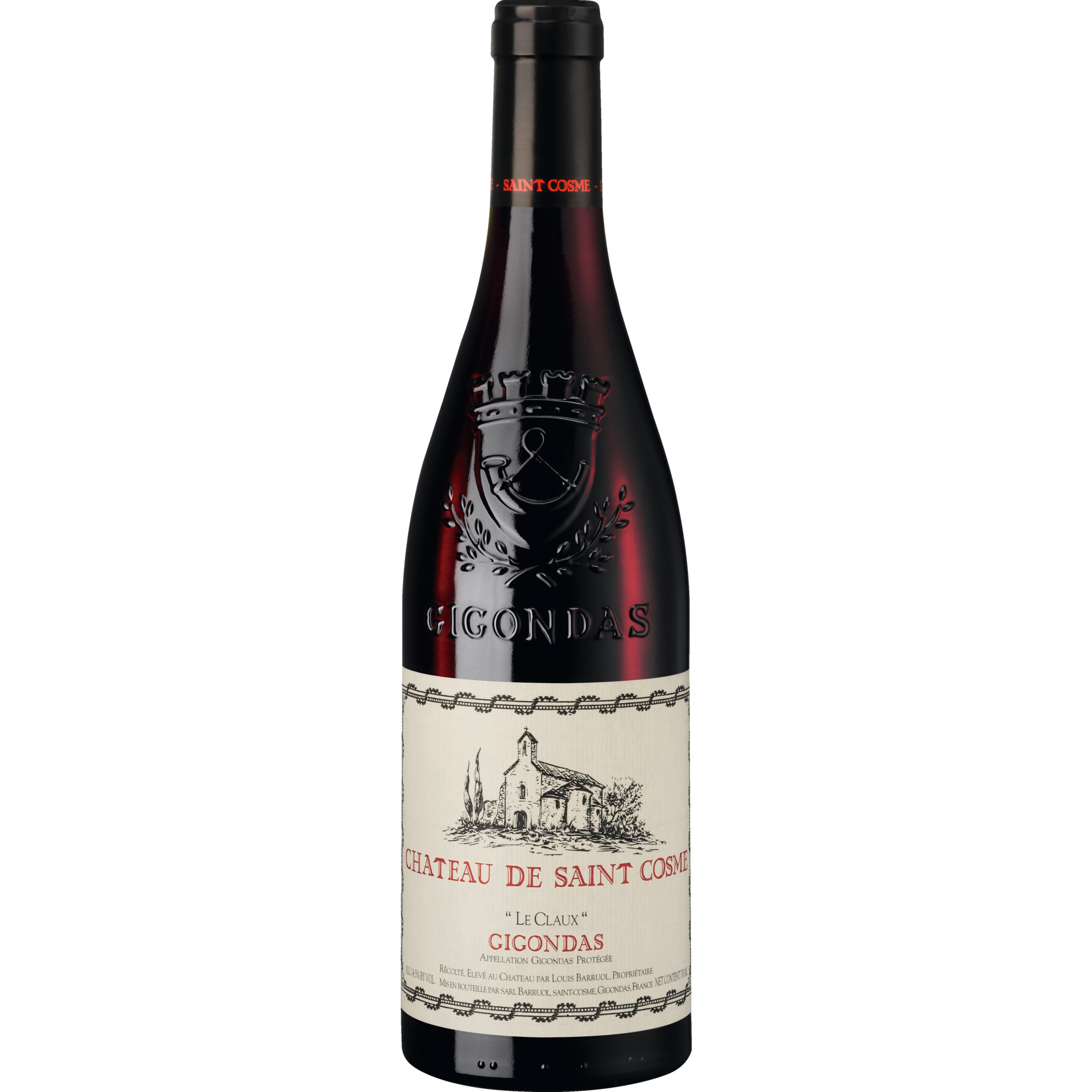 Image of Le Claux Gigondas, Gigondas AOP, Rhône, 2023, Rotwein