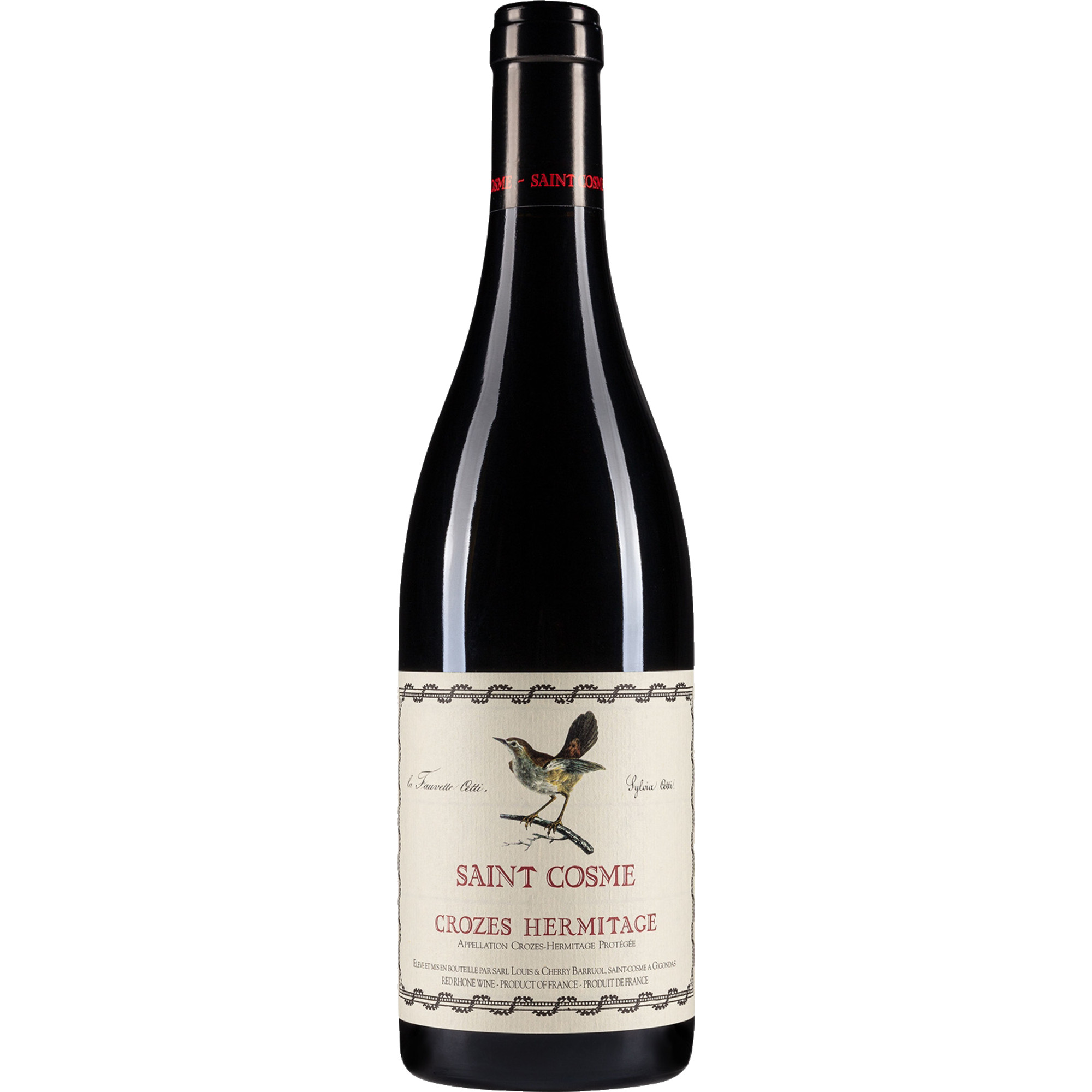 Image of Saint Cosme Crozes Hermitage, Crozes Hermitage AOP, Rhône, 2023, Rotwein