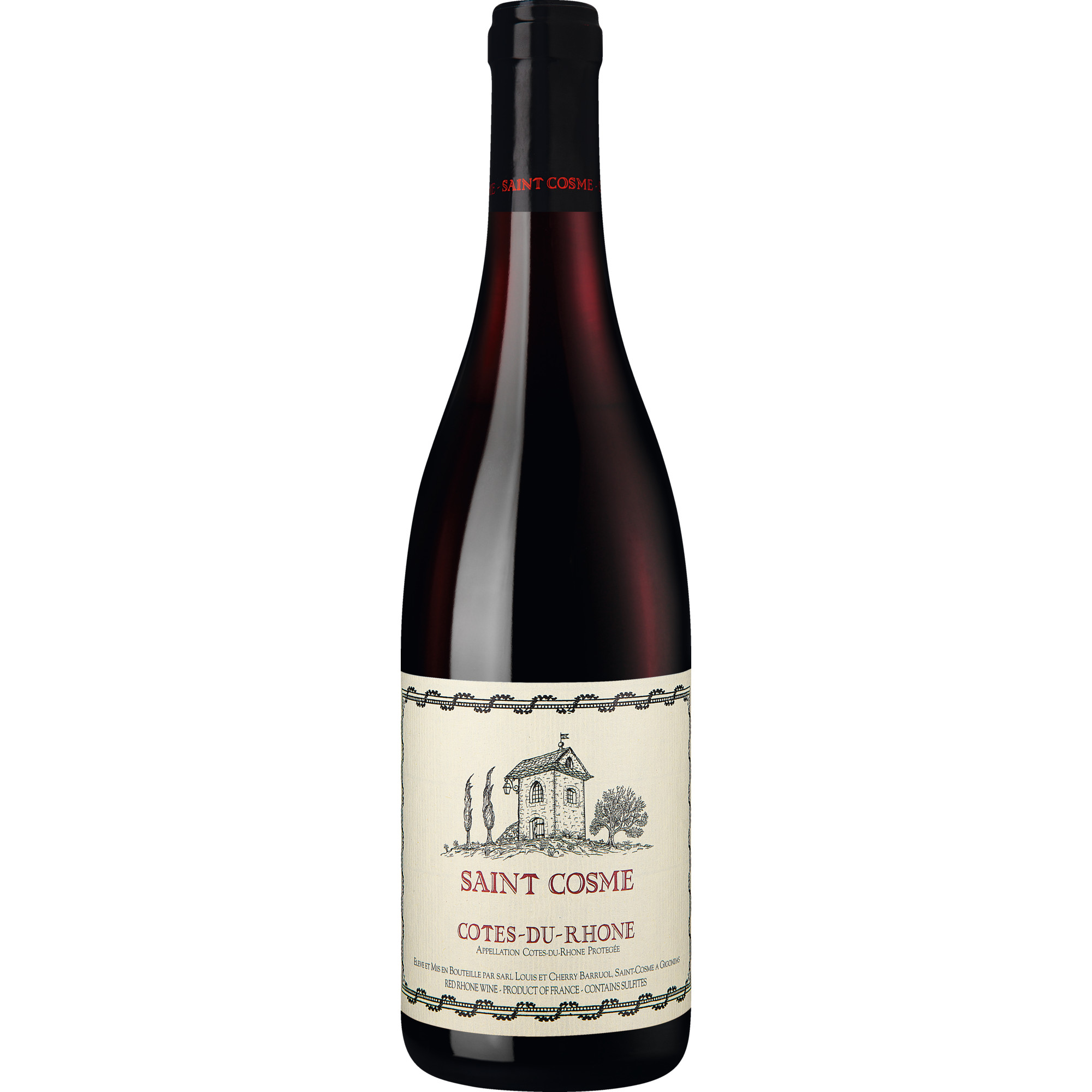 Saint Cosme Côtes du Rhône rouge, Côtes du Rhône AOP, Rhône, 2024, Rotwein