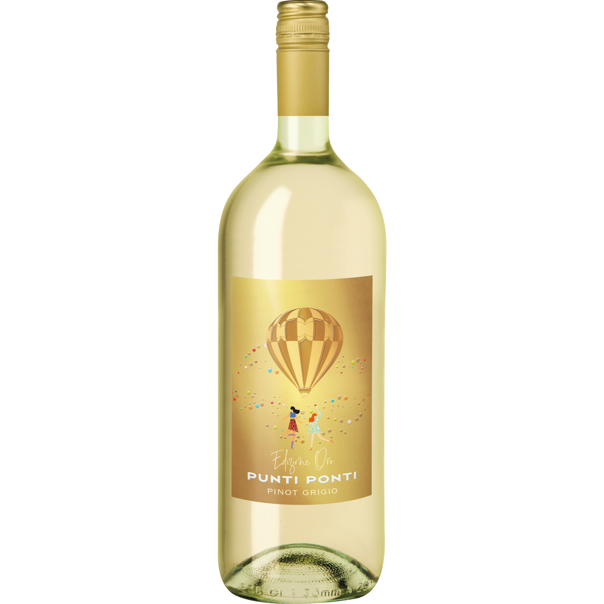 Punti Ponti Pinot Grigio Edizione Oro, delle Venezie DOC, Magnum, Venetien, 2024, Weißwein