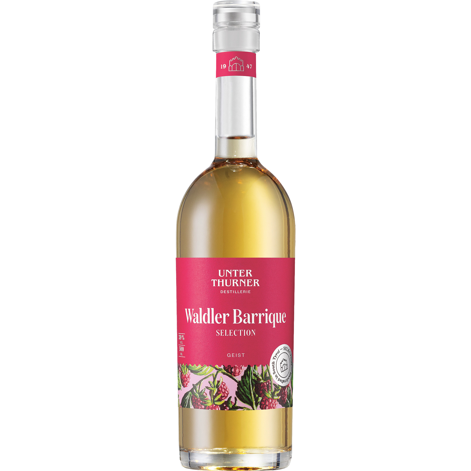 Image of Unterthurner Waldler Barrique Selection Obstbrand, Italien, 0,5 L, 39% Vol., Südtirol, Spirituosen