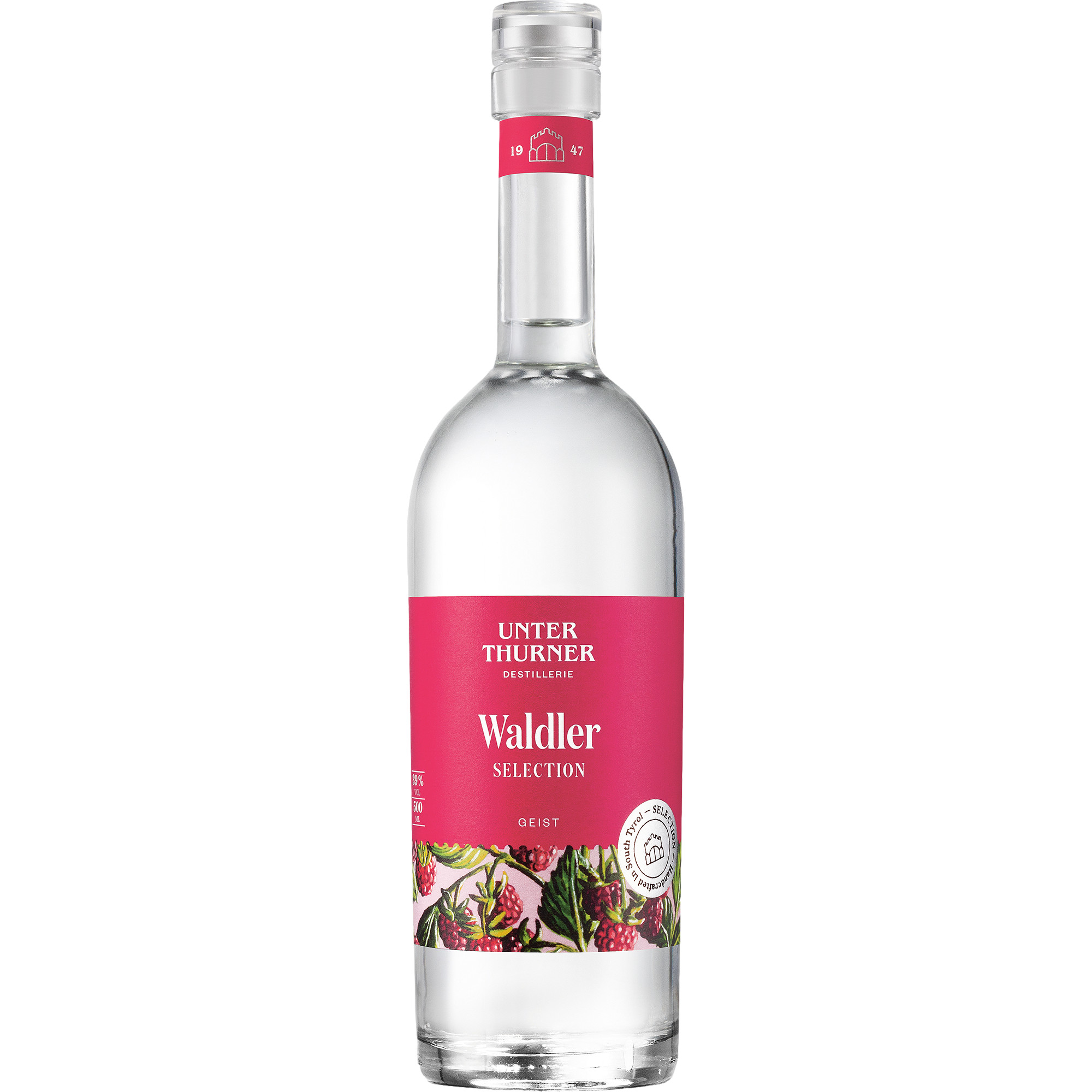 Image of Unterthurner Waldler Selection Obstbrand, Italien, 0,5 L, 39% Vol., Südtirol, Spirituosen