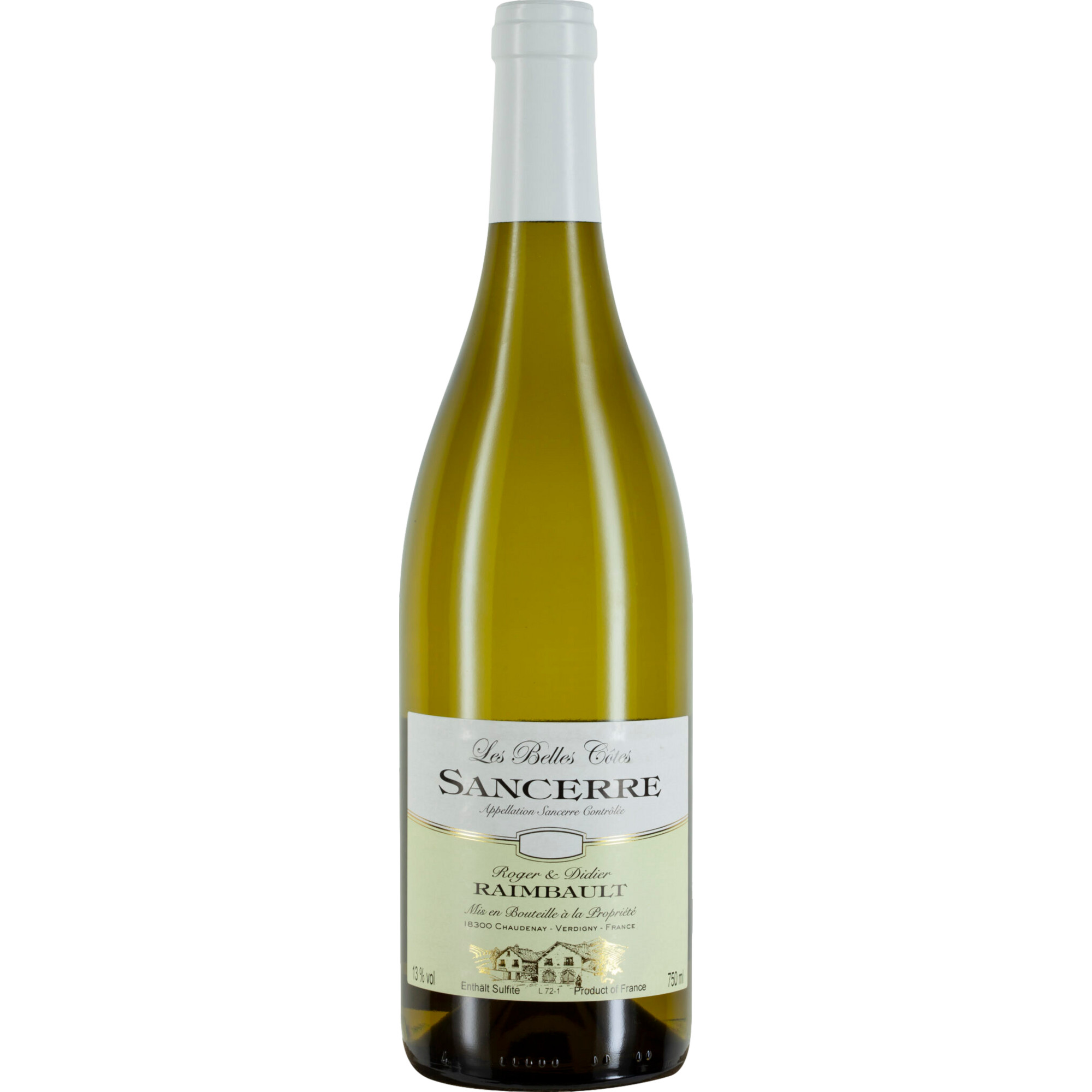 Les Belles Côtes Raimbault Sancerre, Sancerre AOP, Loire, 2023, Weißwein