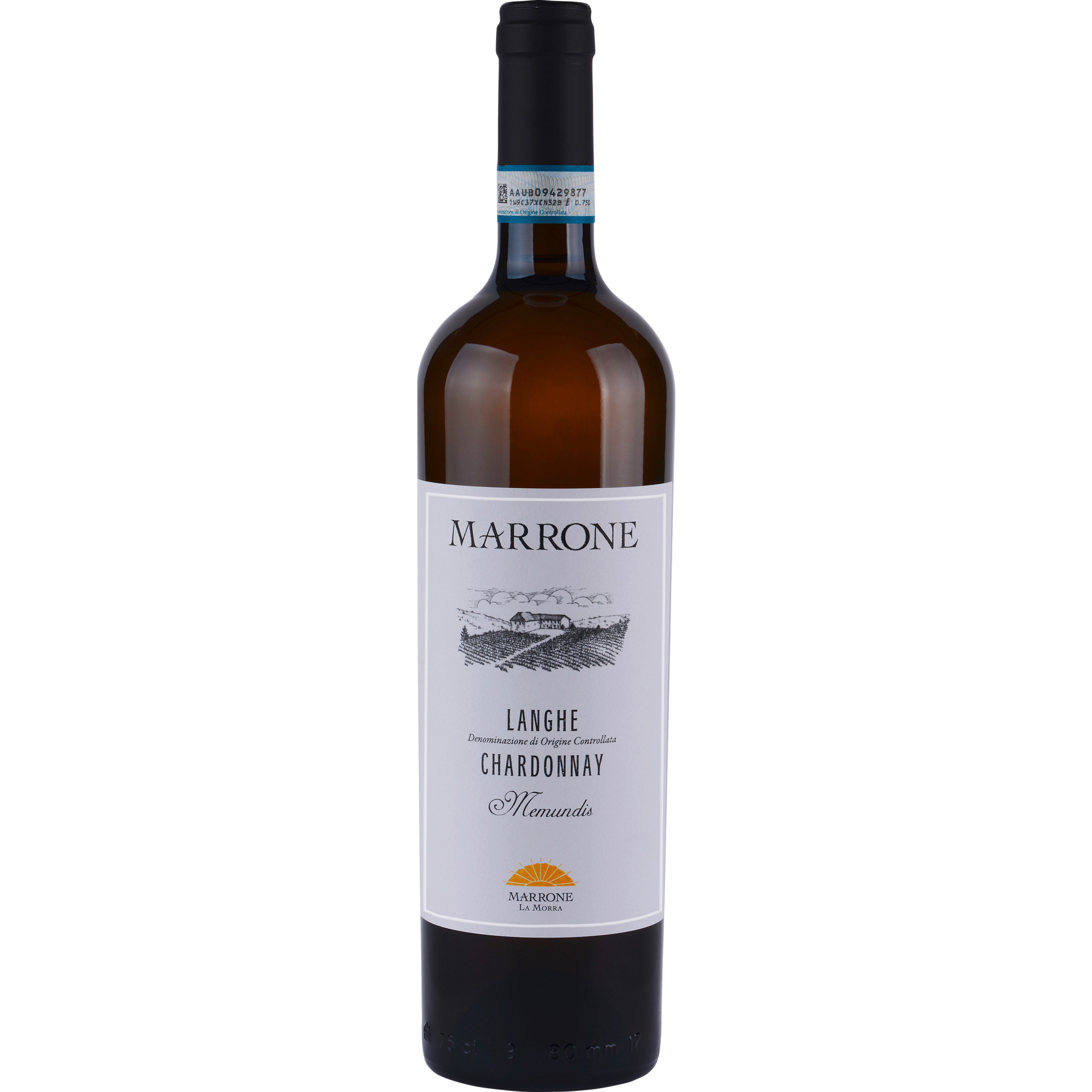 Marrone Memundis Chardonnay, Langhe DOC, Piemont, 2022, Weißwein