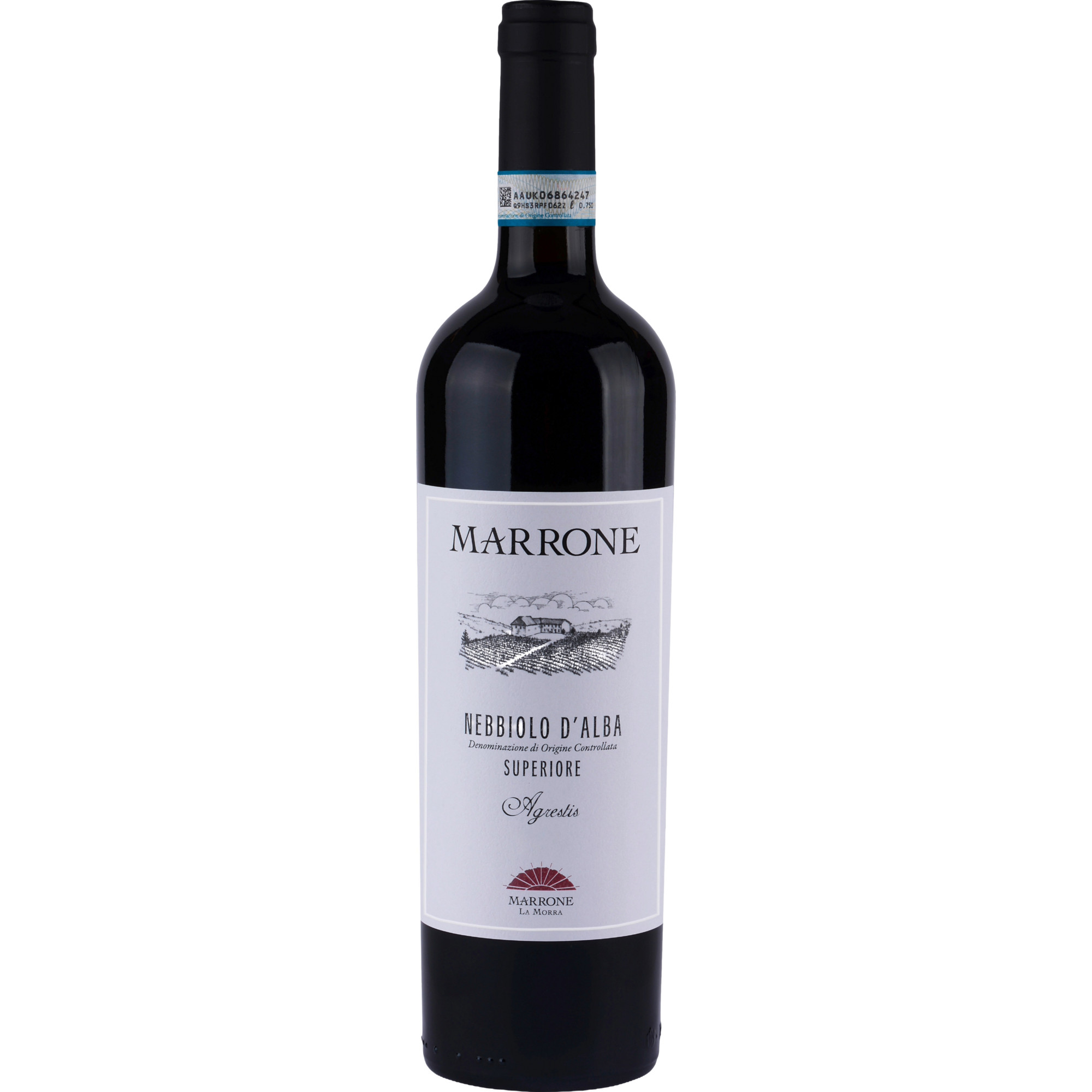 Marrone Agrestis Nebbiolo d'Alba Superiore, Nebbiolo d’Alba DOC, Piemont, 2021, Rotwein