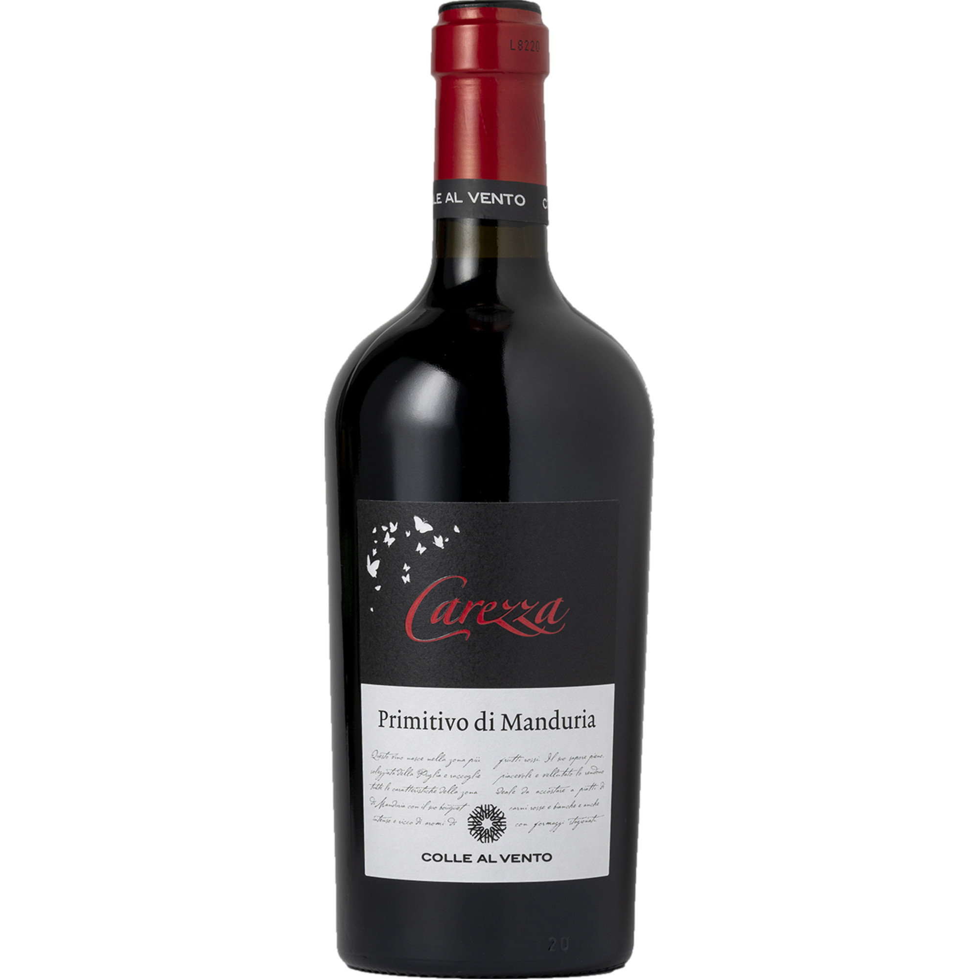 Image of Colle al Vento Carezza Primitivo di Manduria, Primitivo di Manduria DOC, Apulien, 2023, Rotwein