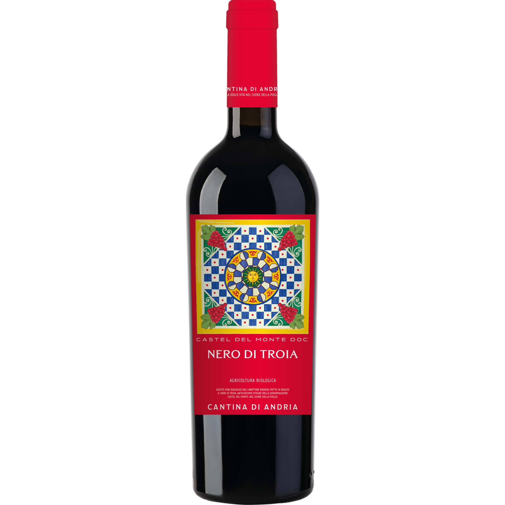 Cantina Di Andria Nero Di Troia, Castel del Monte DOC, Apulien, 2021, Rotwein