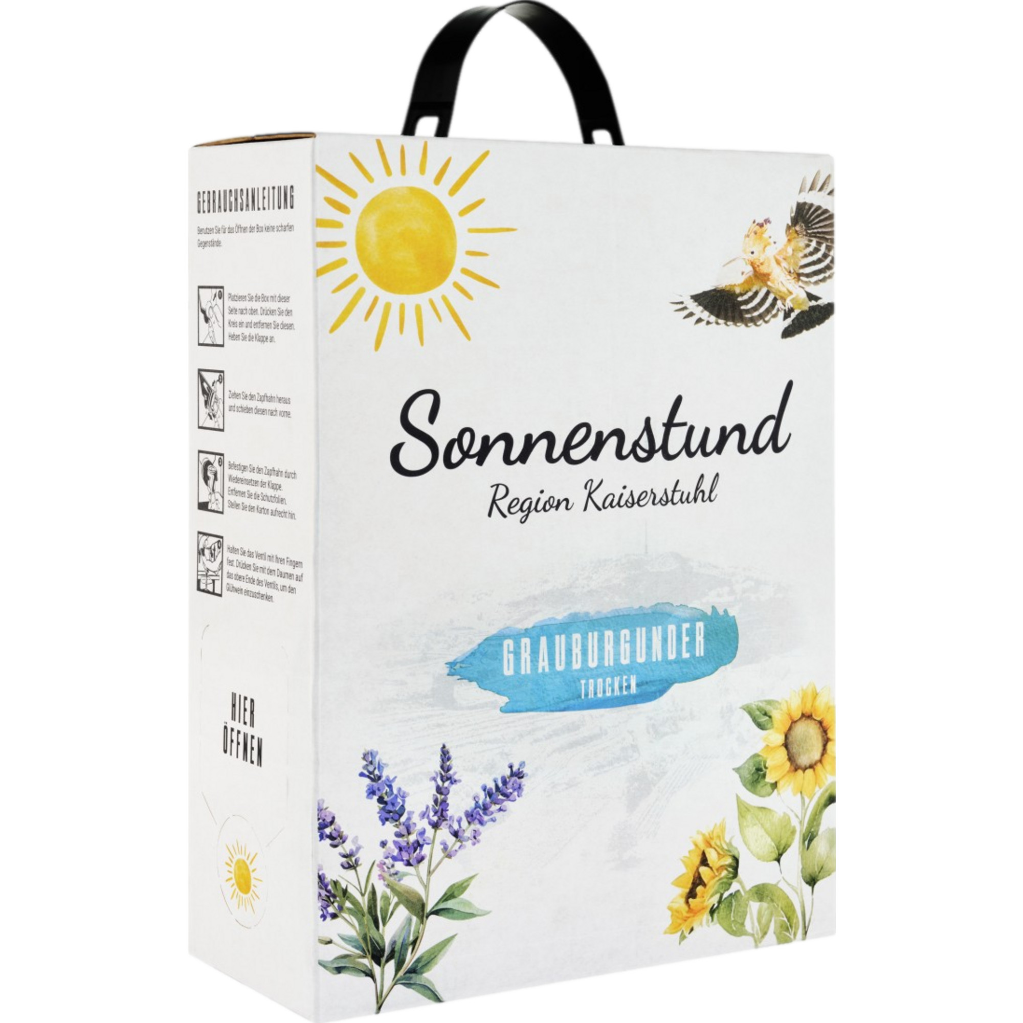 Oberrotweiler Sonnenstund Grauburgunder, Trocken, Baden, Bag in Box 3,0 L, Baden, 2023, Weißwein