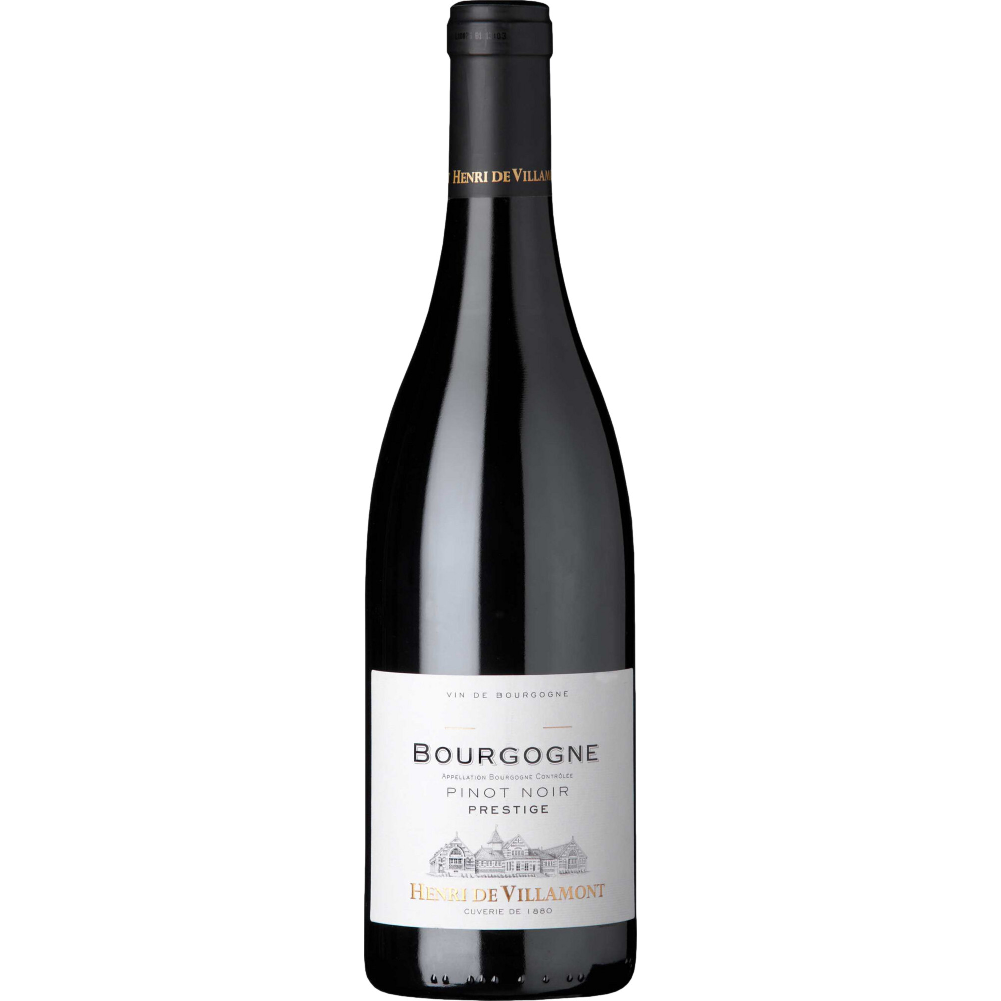 Henri de Villamont Prestige Pinot Noir, Bourgogne AOP, Burgund, 2022, Rotwein