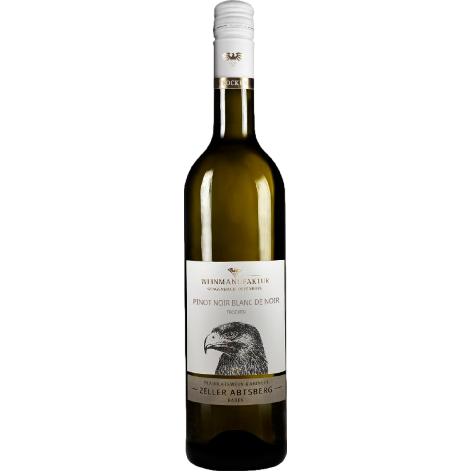 Pinot Noir Blanc de Noir Zeller Abtsberg Kabinett, Trocken, Baden, Baden, 2024, Weißwein