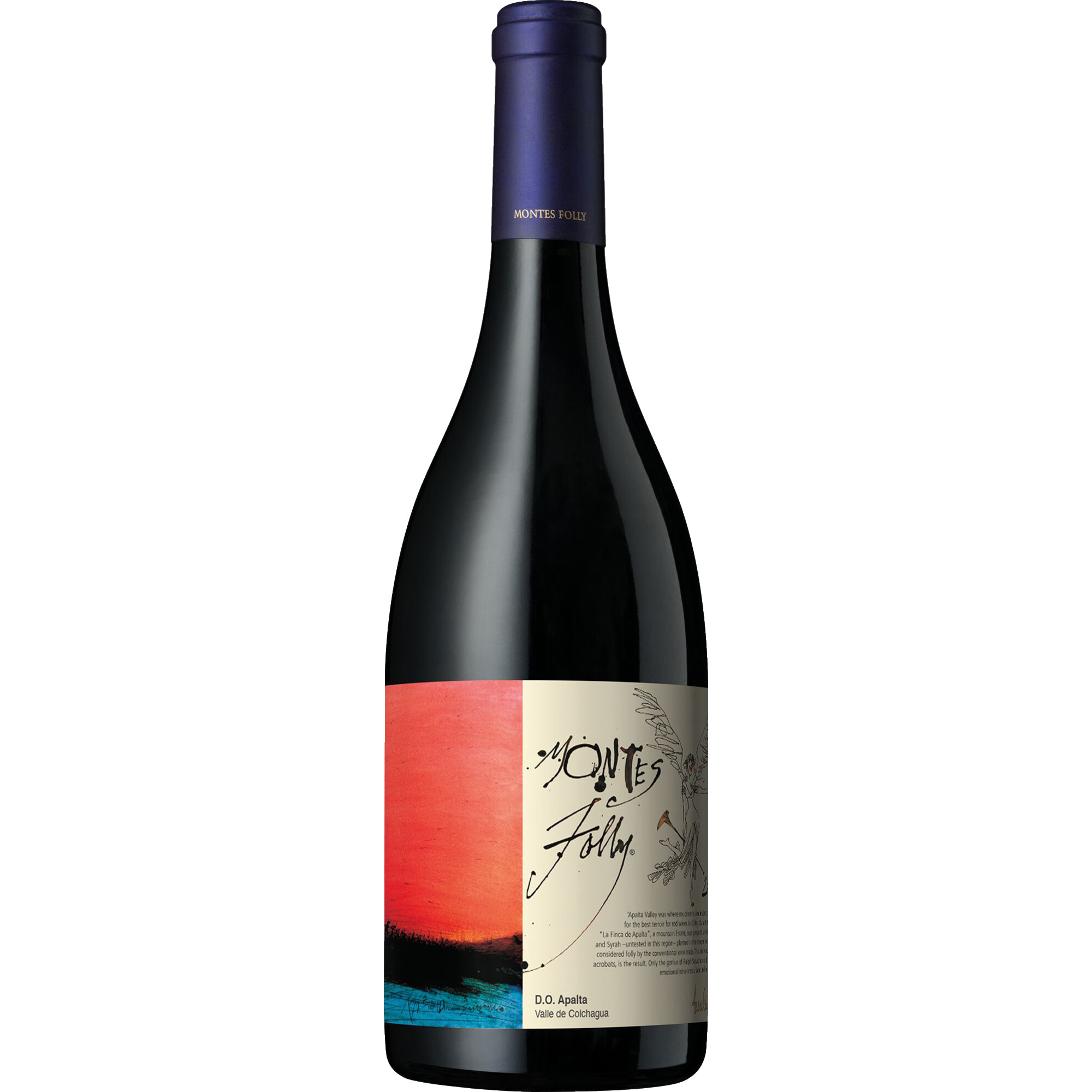 Montes Folly Syrah, Valle Central, Valle Central, 2021, Rotwein