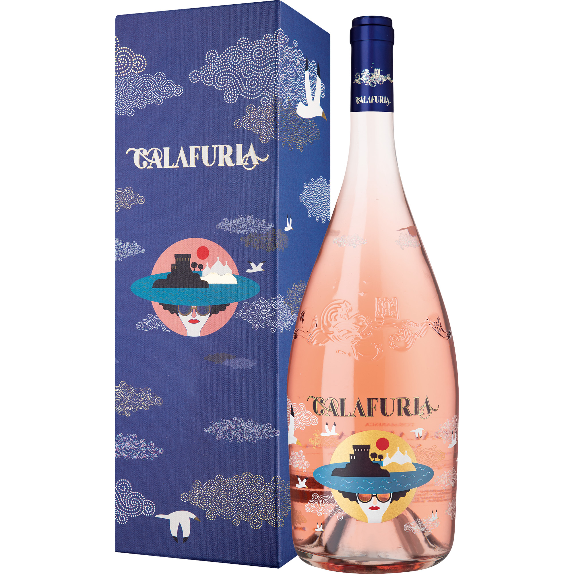 Image of Calafuria Salento Rosé, Salento IGT, Magnum in Geschenkkarton, Apulien, 2024, Roséwein