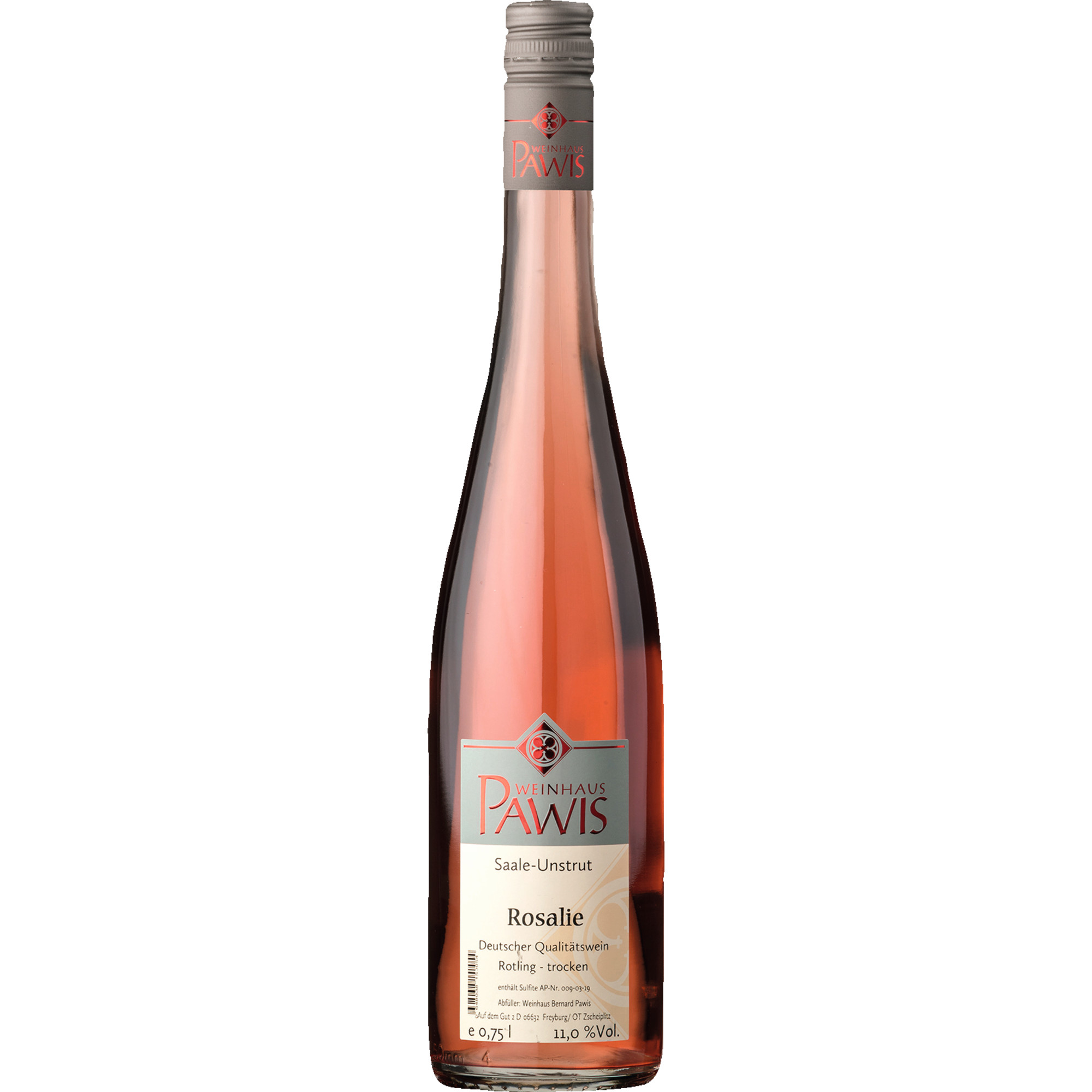 Pawis Rosalie, trocken, Saale-Unstrut, Saale-Unstrut, 2024, Roséwein