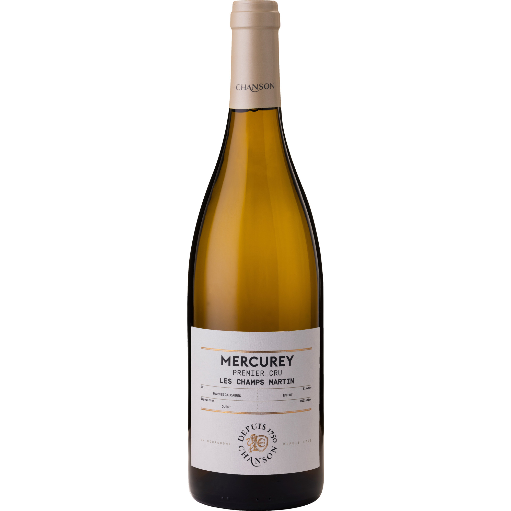 Domaine Chanson Mercurey Les Champs Martin Blanc, Mercurey 1er Cru AOP, Burgund, 2023, Weißwein