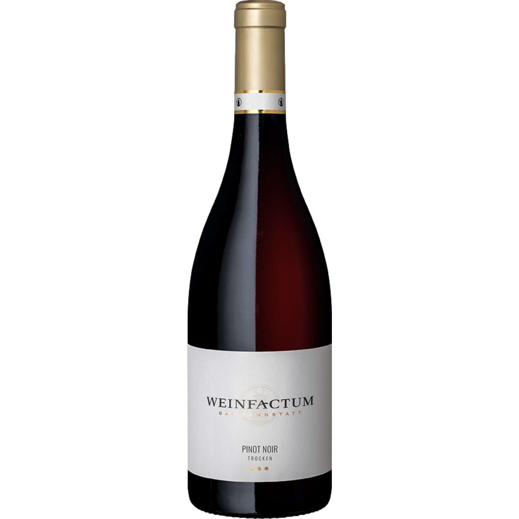 Weinfactum Bad Cannstatt 3-Stern Pinot Noir QbA, Trocken, Württemberg, Württemberg, 2022, Rotwein