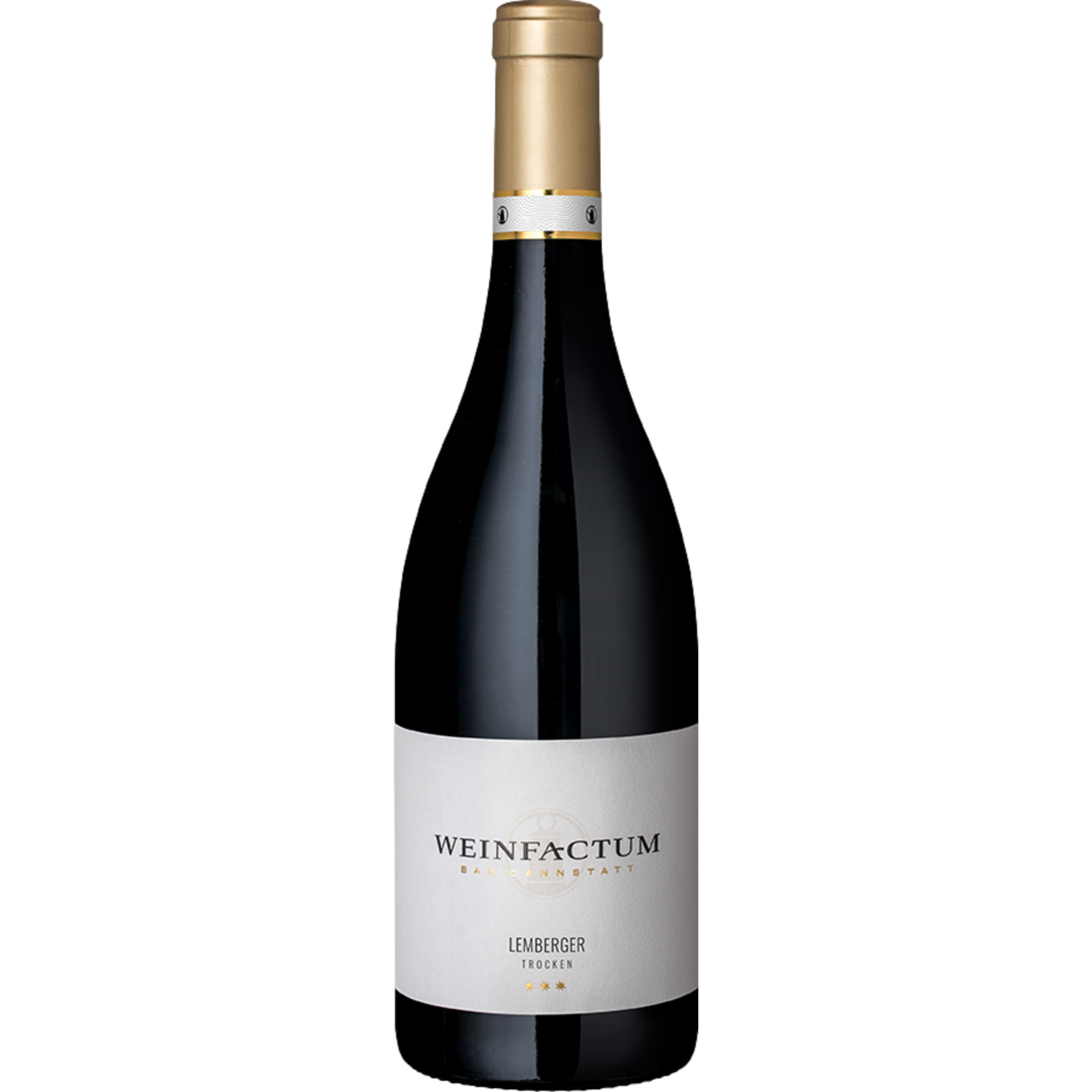 Weinfactum Bad Cannstatt 3-Stern Lemberger QbA, Trocken, Württemberg, Württemberg, 2020, Rotwein