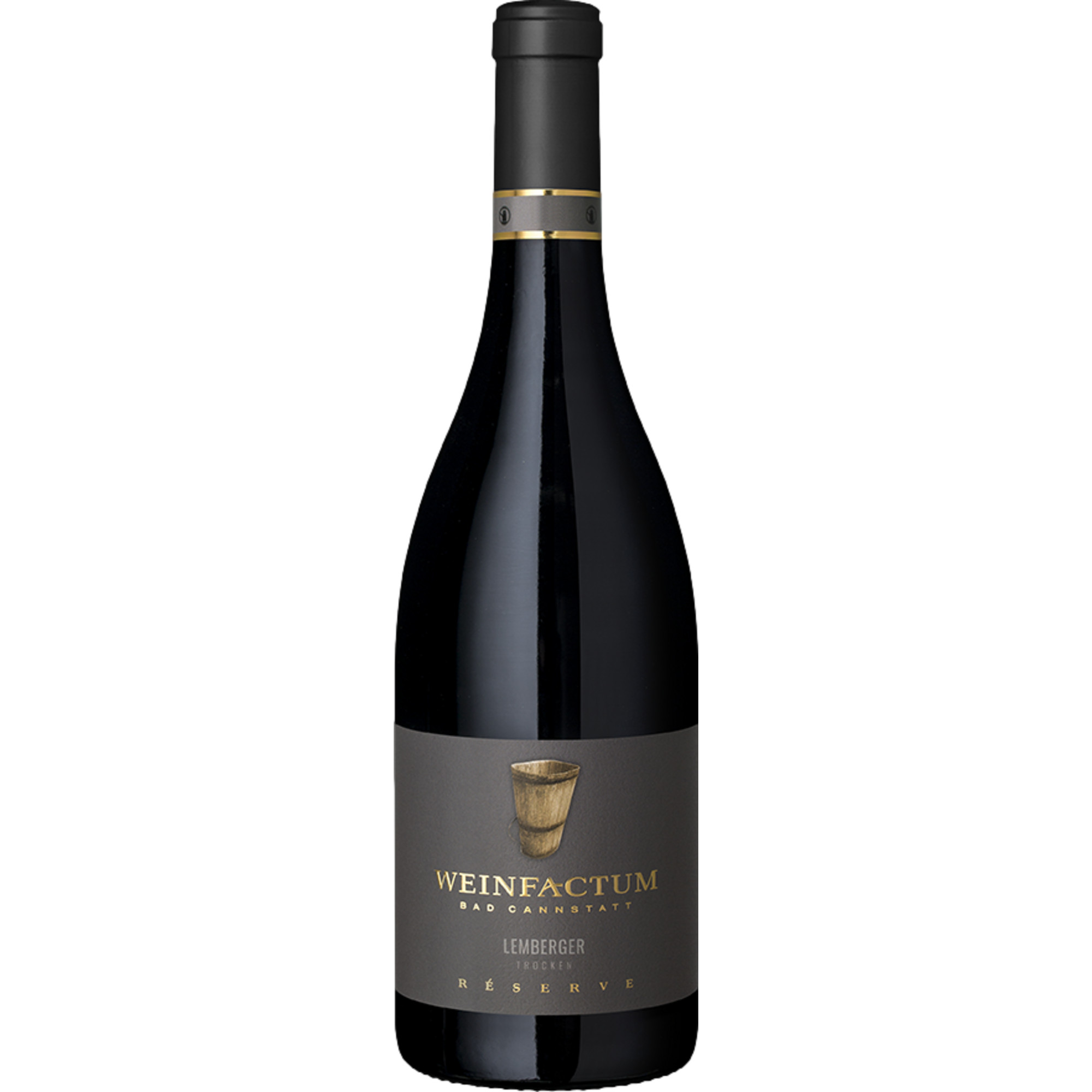 Weinfactum Bad Cannstatt Lemberger Réserve QbA, Trocken, Württemberg, Württemberg, 2020, Rotwein