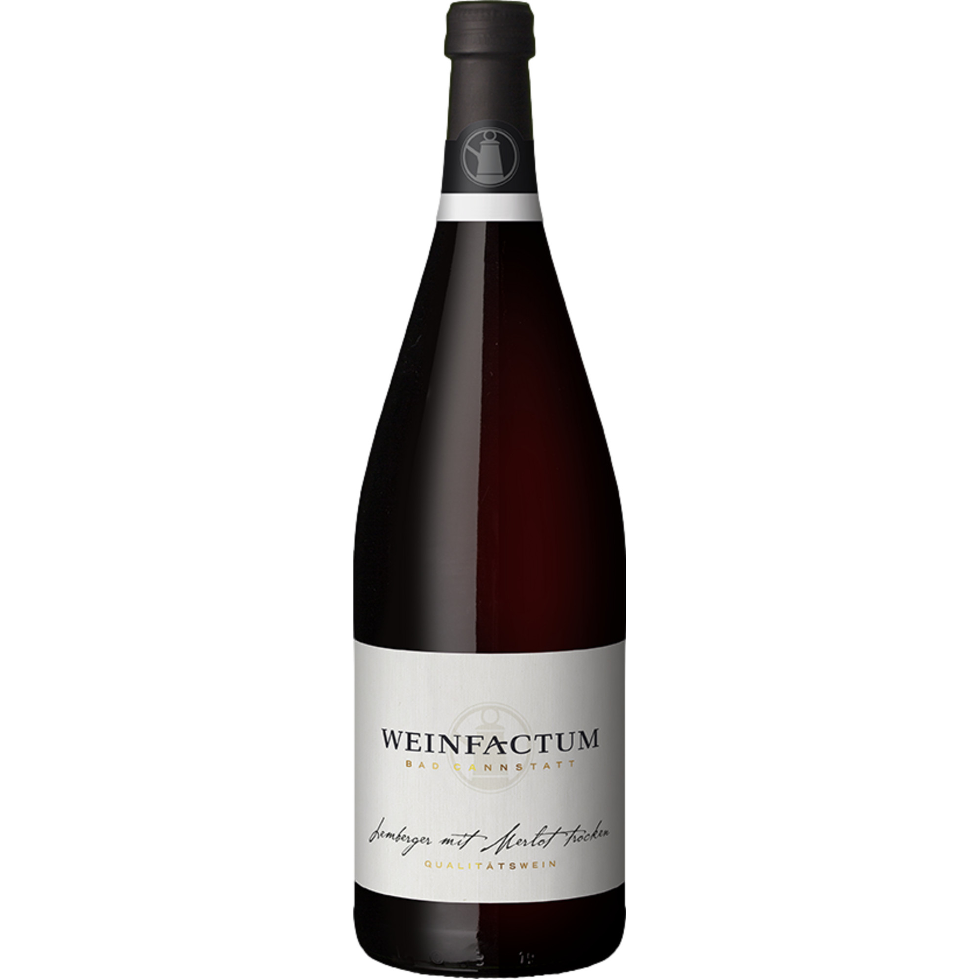 Image of Weinfactum Bad Cannstatt Lemberger mit Merlot QbA, Trocken, Württemberg, 1 Liter, Württemberg, 2023, Rotwein