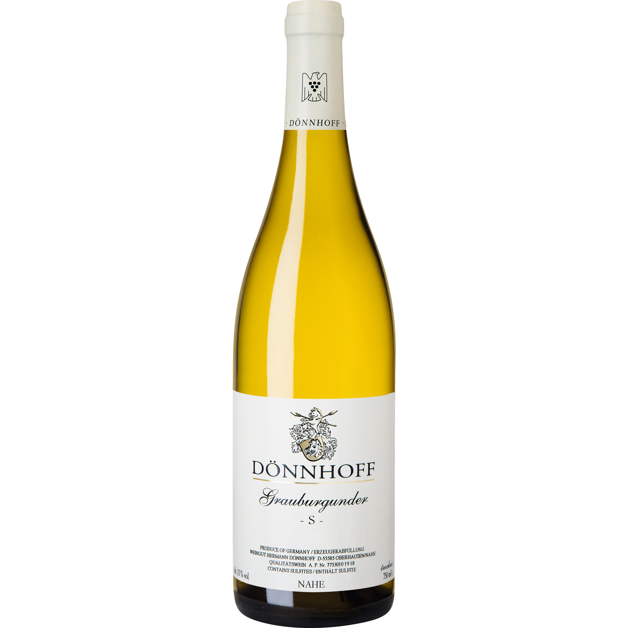 Image of Dönnhoff Grauburgunder S, Trocken, Nahe, Nahe, 2024, Weißwein