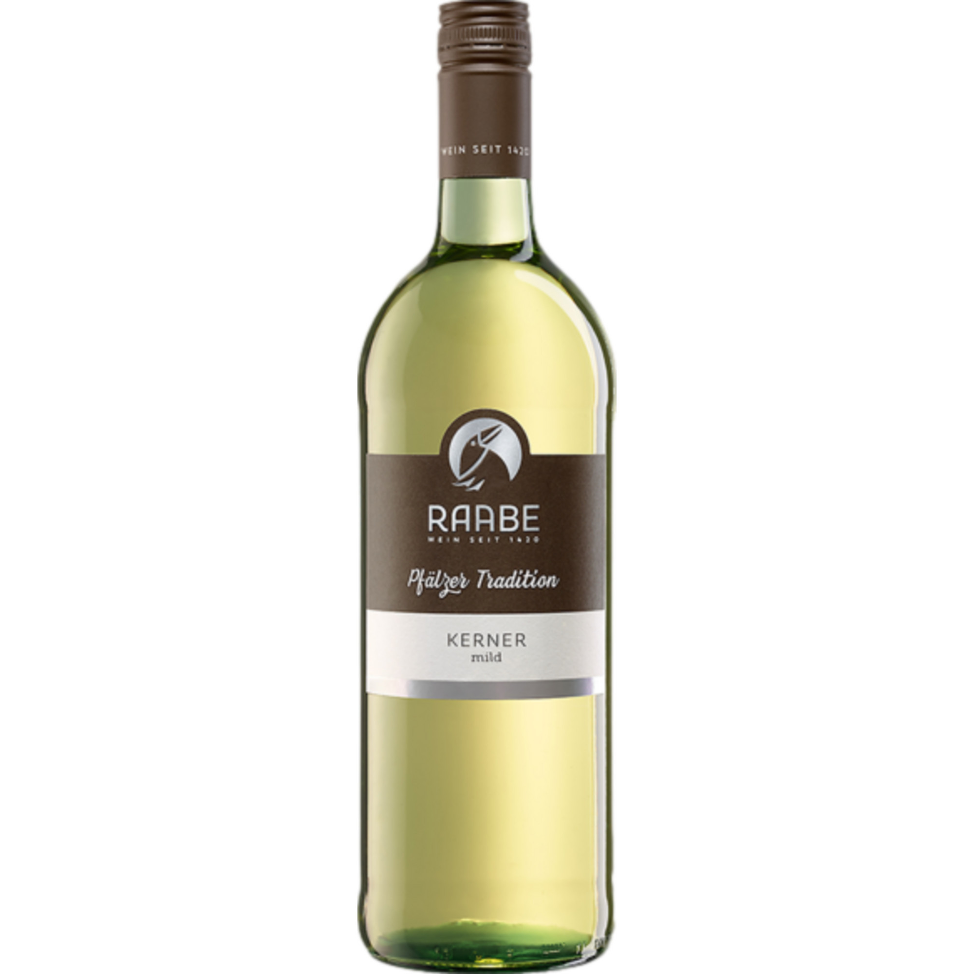 Raabe Pfälzer Tradition Kerner, Feinherb, Pfalz, 1 Liter, Pfalz, 2024, Weißwein