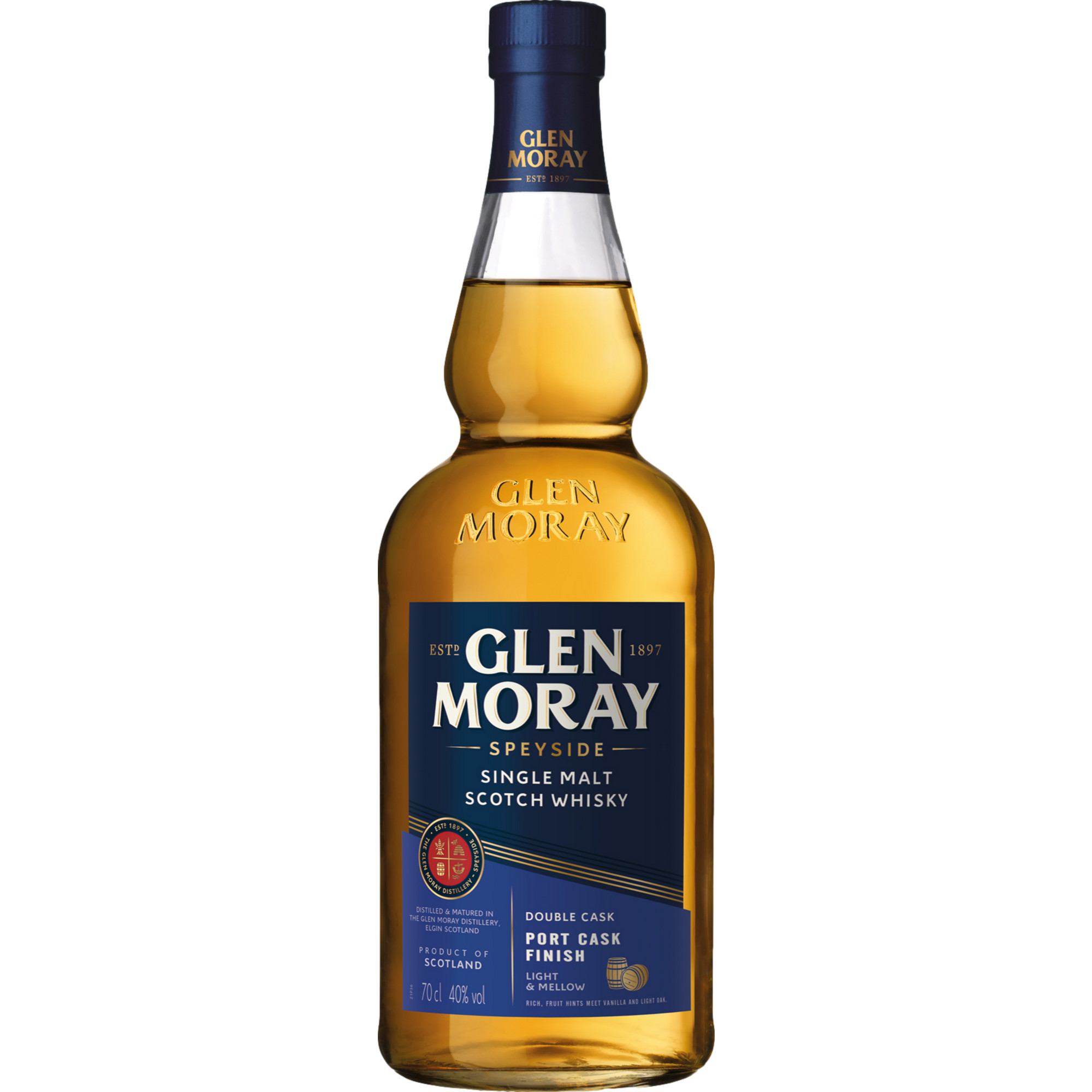Image of Glen Moray Port Cask Finish Single Malt, Scotch Whisky, 0,7 L, 40% Vol., Spirituosen