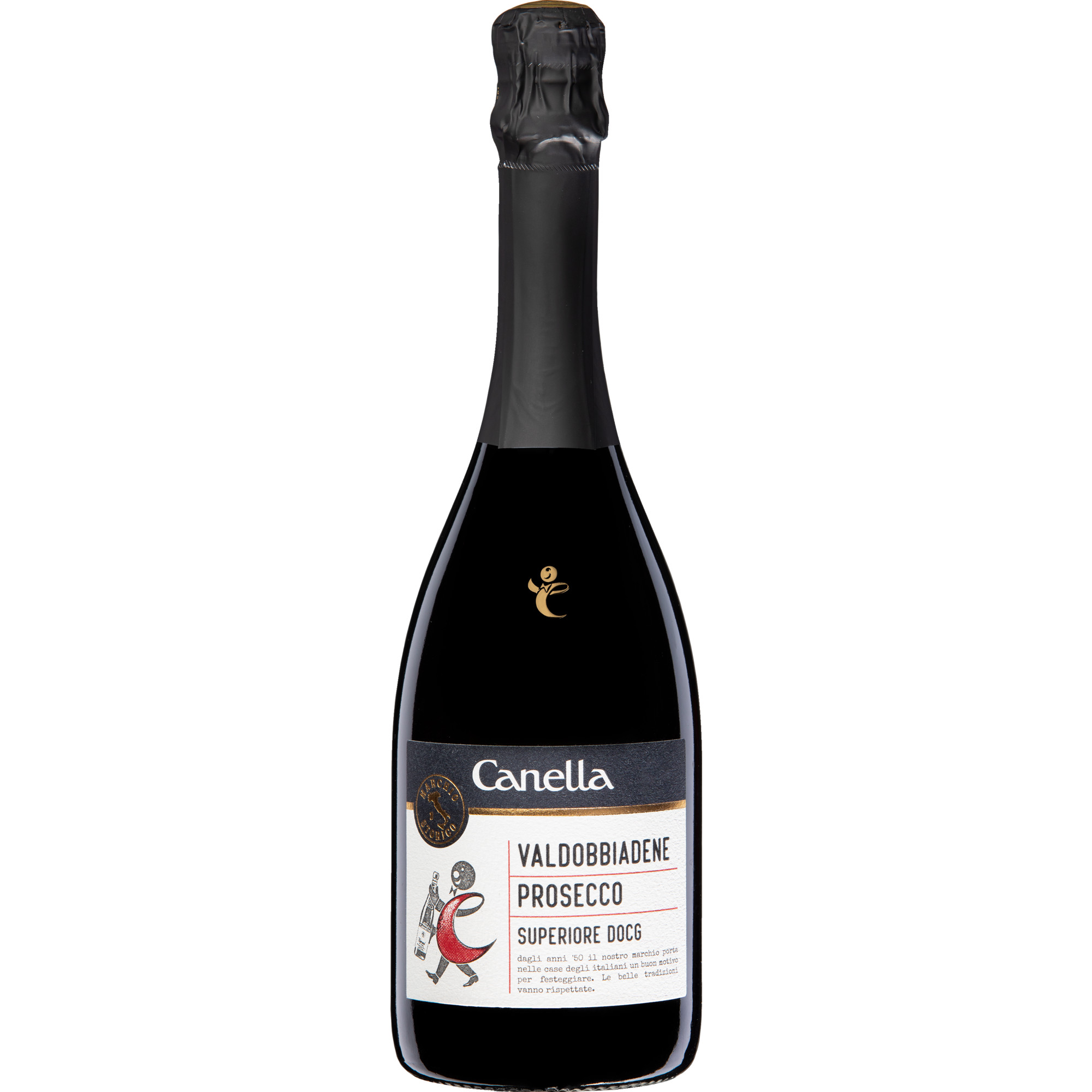 Image of Canella Prosecco Spumante, Extra Dry, Valdobbiadene Prosecco Superiore DOCG, Venetien, 2024, Schaumwein