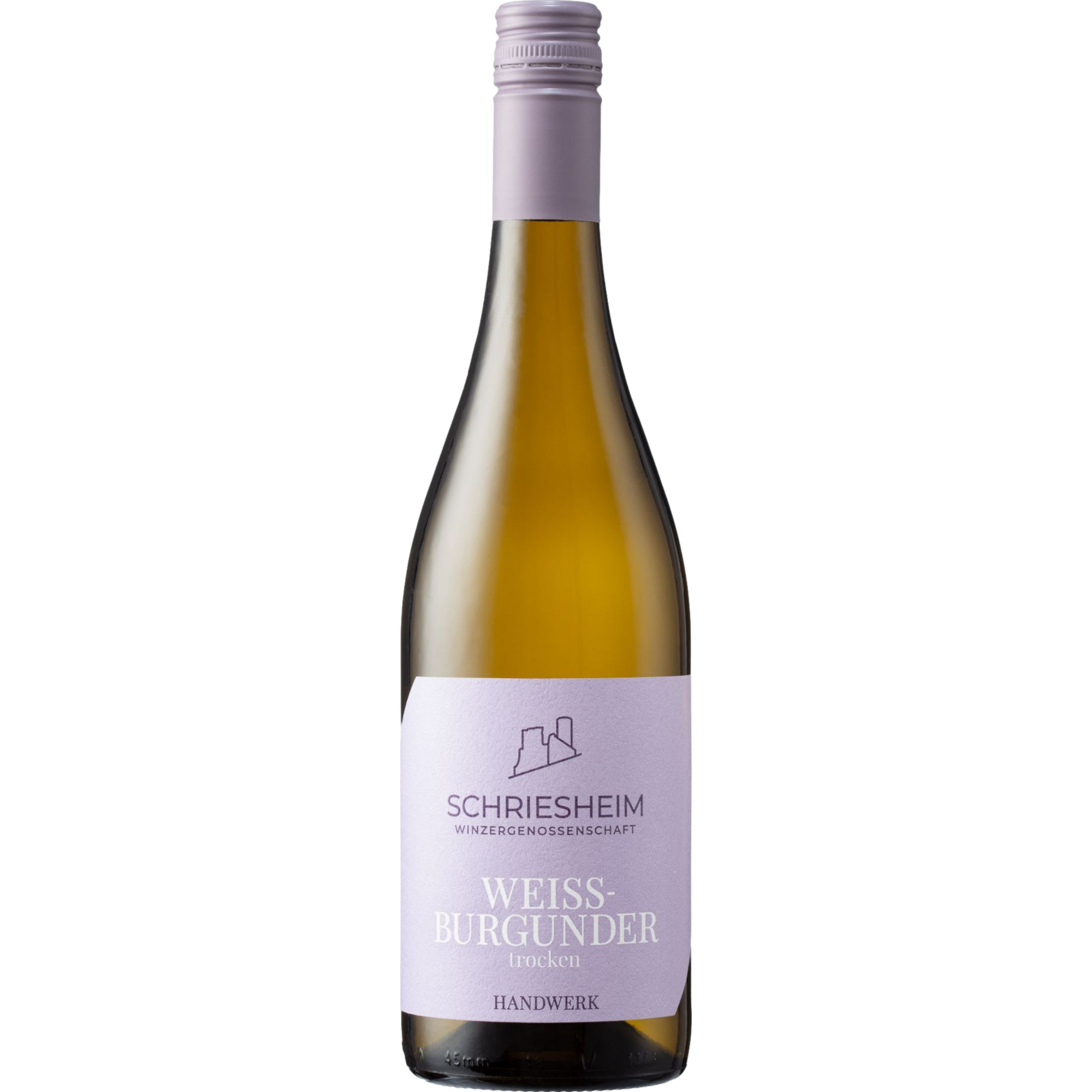Image of Schriesheimer Handwerk Weißburgunder, Trocken, Baden, Baden, 2023, Weißwein