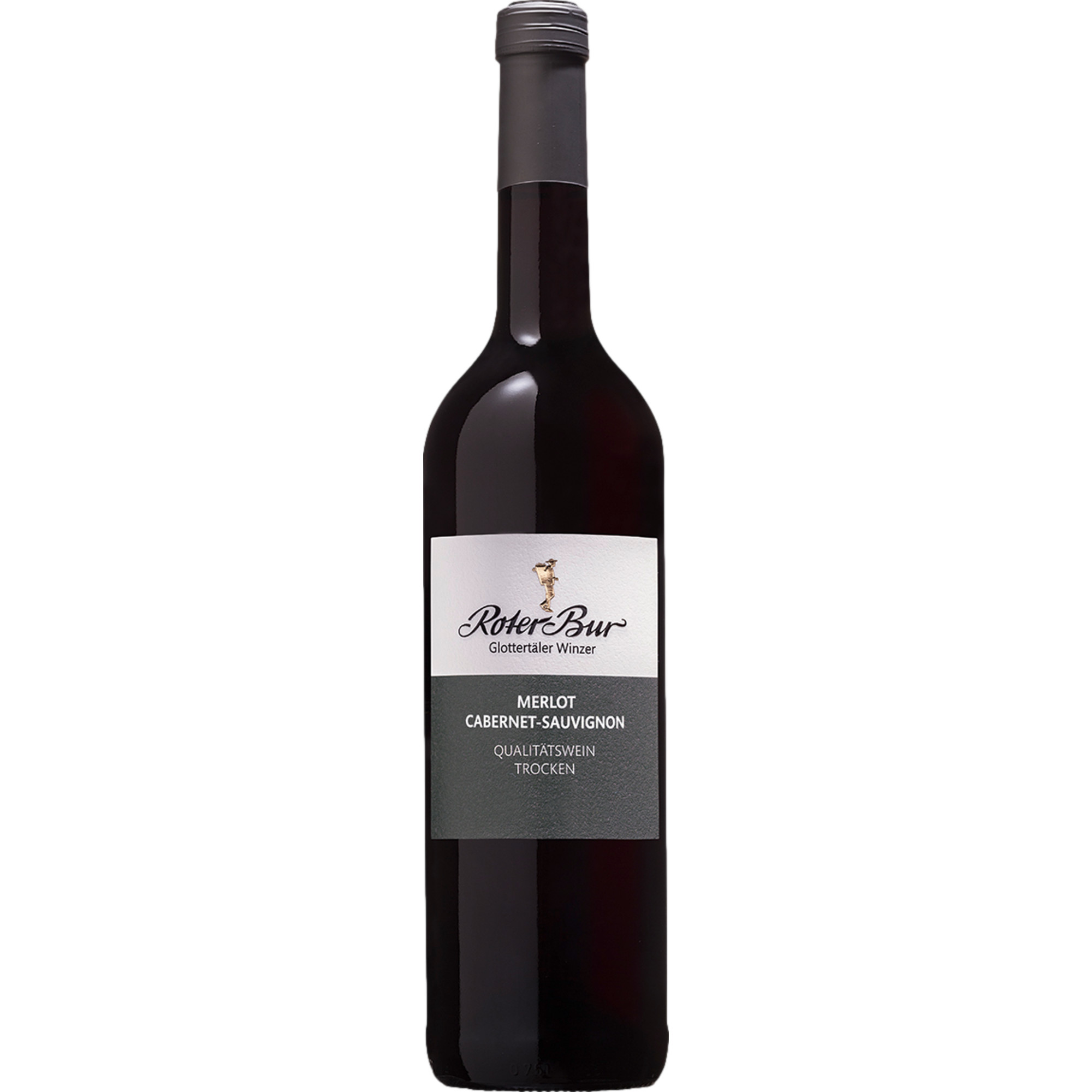 Roter Bur Merlot Cabernet Sauvignon QbA, Trocken, Baden, Baden, 2021, Rotwein
