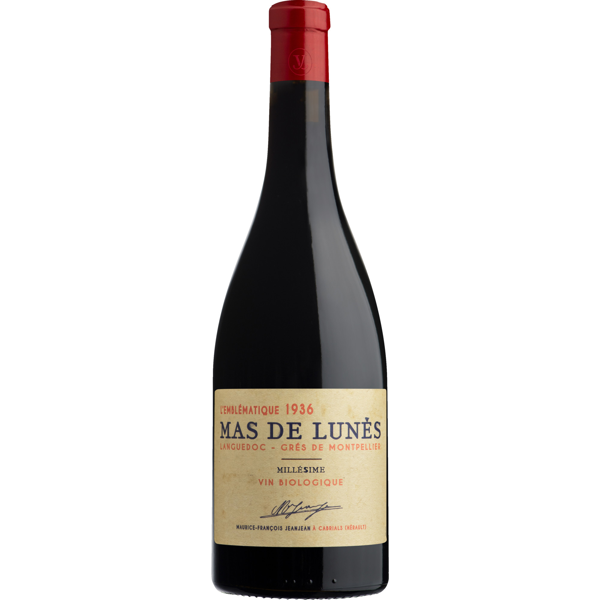 L'emblématique 1936 - Mas de Lunès Rouge, Languedoc Grès de Montpellier AOP, Languedoc-Roussillon, 2022, Rotwein