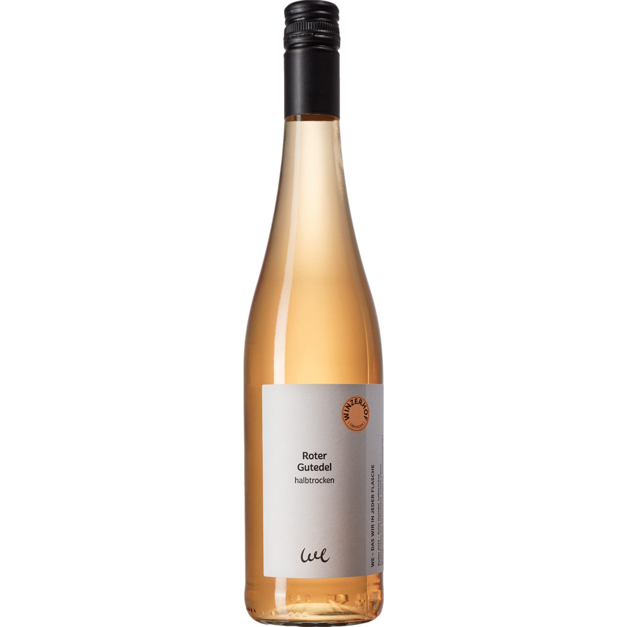 Winzerhof Ebringen Roter Gutedel QbA, Halbtrocken, Baden, Baden, 2023, Weißwein