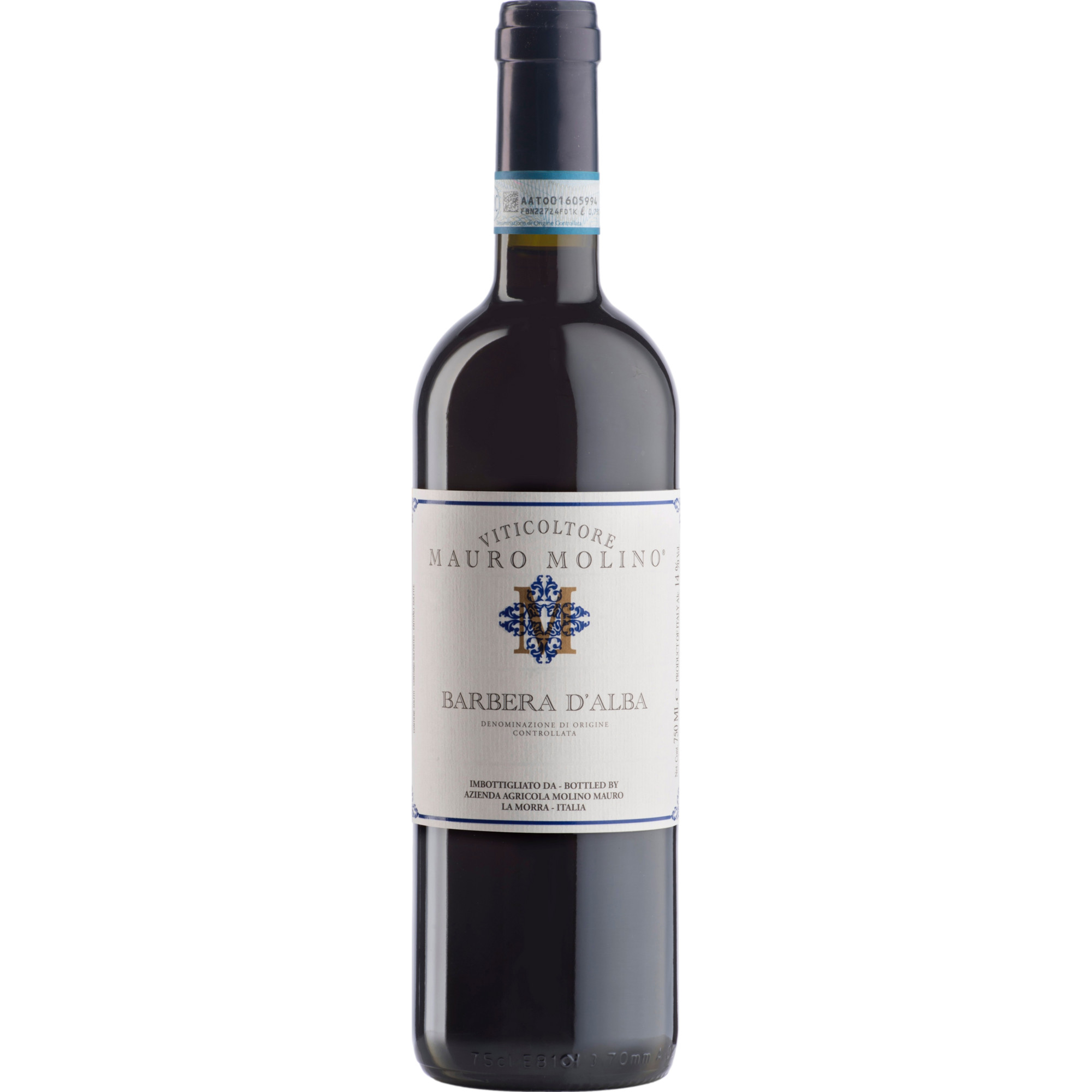 Image of Mauro Molino Barbera d'Alba, Barbera d'Alba DOC, Piemont, 2024, Rotwein