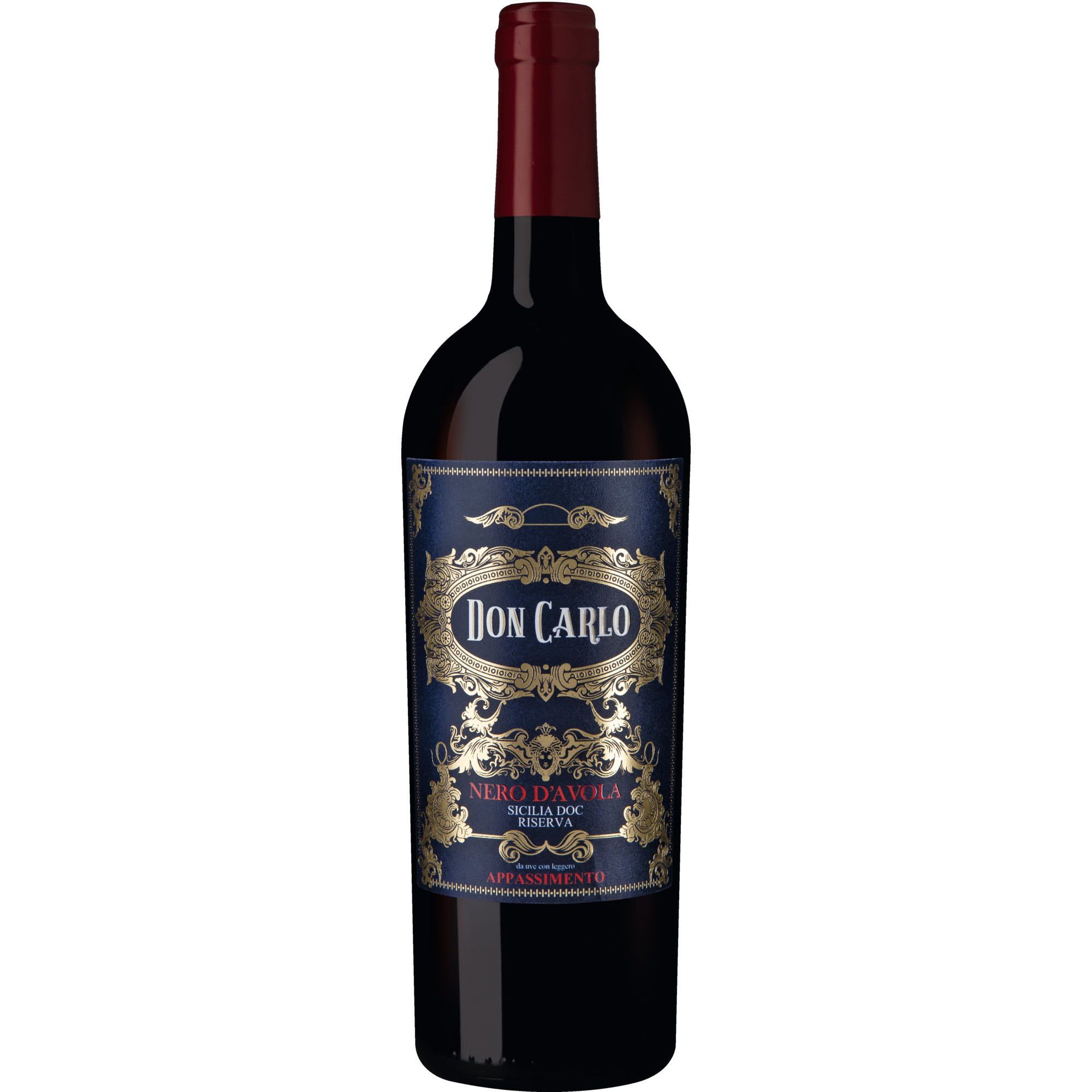 Don Carlo Appassimento Nero d'Avola Riserva, Sicilia DOC, Sizilien, 2022, Rotwein