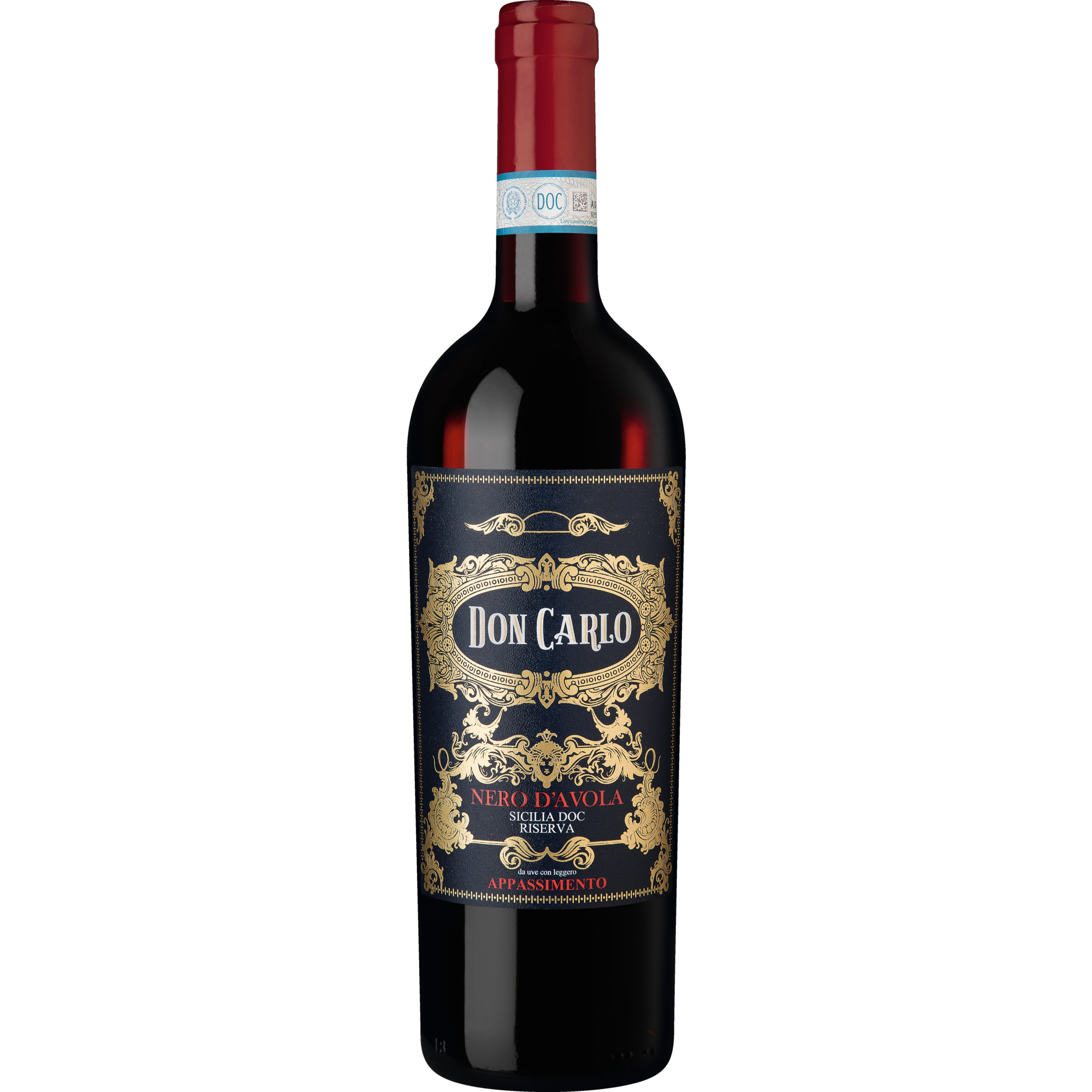 Don Carlo Appassimento Nero d'Avola Riserva, Sicilia DOC, Sizilien, 2022, Rotwein