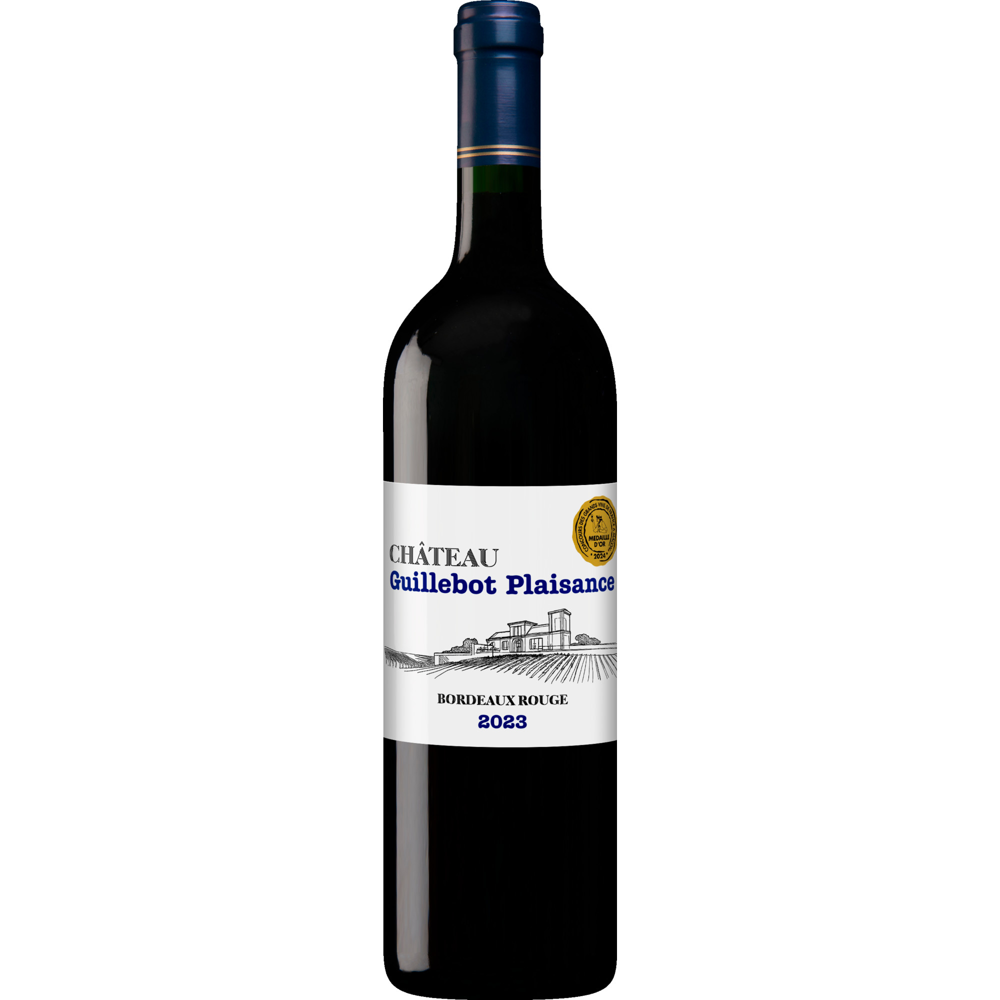 Château Guillebot Plaisance, Bordeaux AOP, Bordeaux, 2023, Rotwein